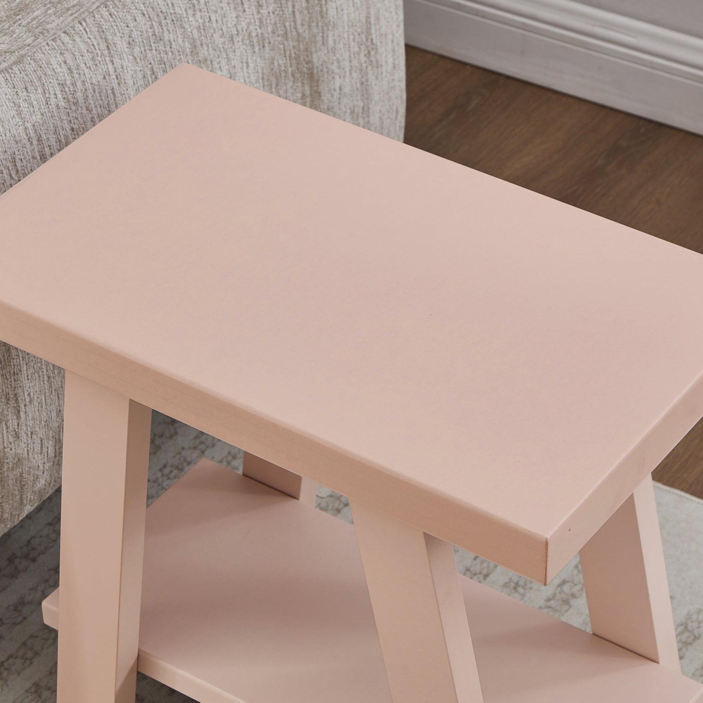 Roundhill Furniture Athens Contemporary Wood Shelf Side Table