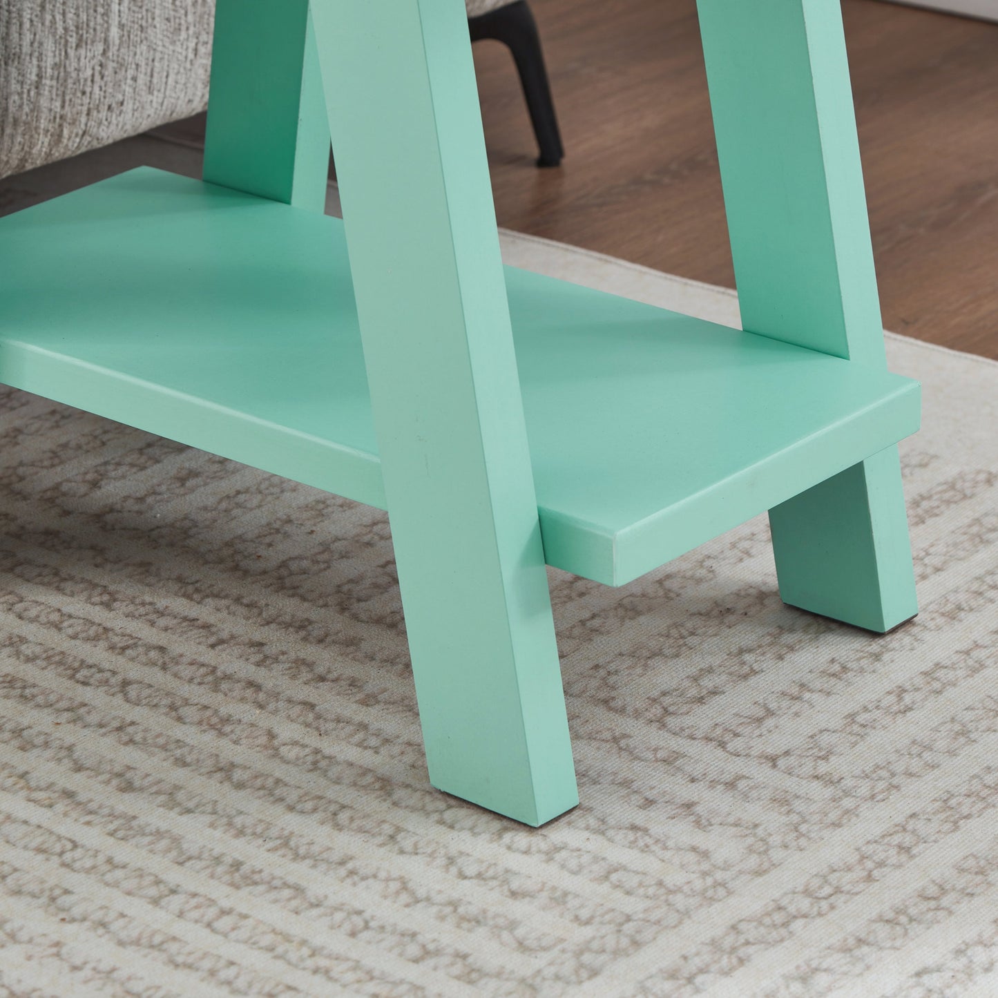 Roundhill Furniture Athens Contemporary Wood Shelf Side Table