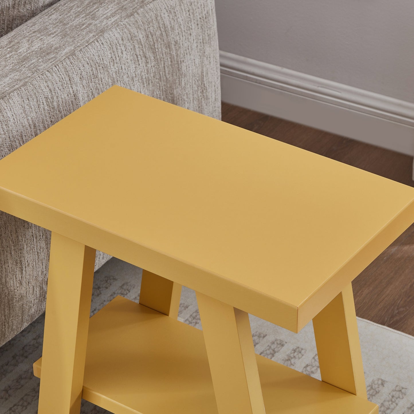 Roundhill Furniture Athens Contemporary Wood Shelf Side Table