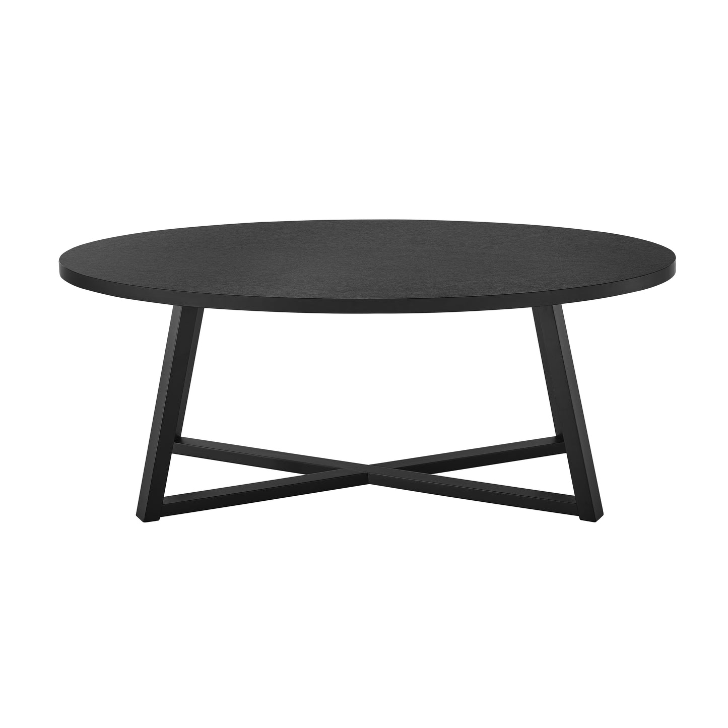 Roundhill Furniture Modern Harmony Wood Oval Coffee Table