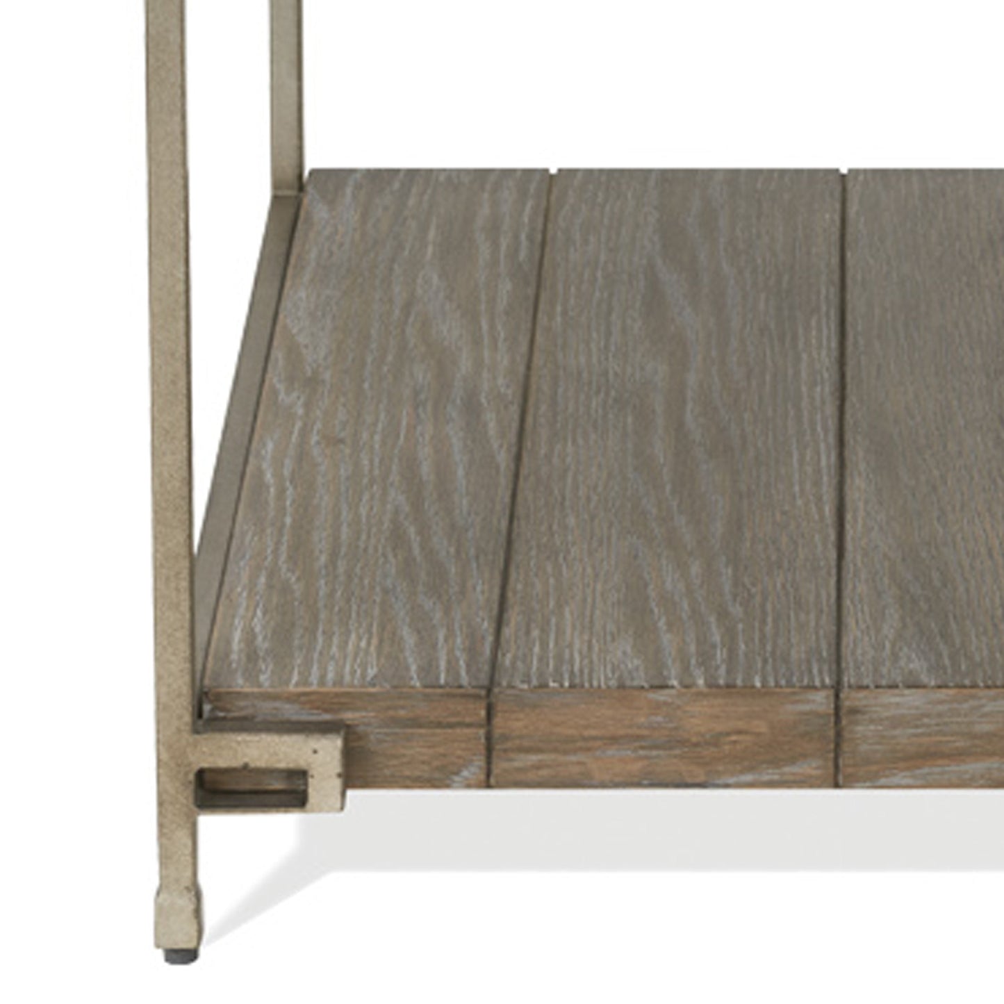 Roundhill Furniture Corbeta 3-Piece Metal Frame Wood Living Room Coffee Table and 2 End Tables Set, Aged Graphite