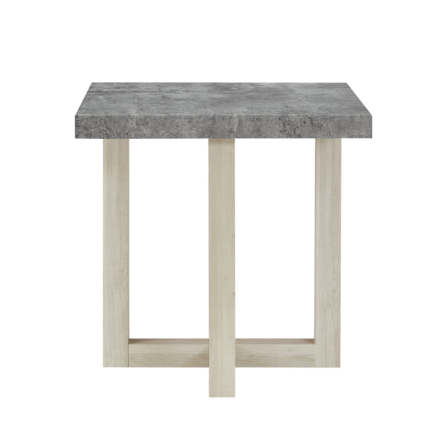 Roundhill Furniture Luno 3-Piece Coffee Table Set, Coffee Table and Two End Tables