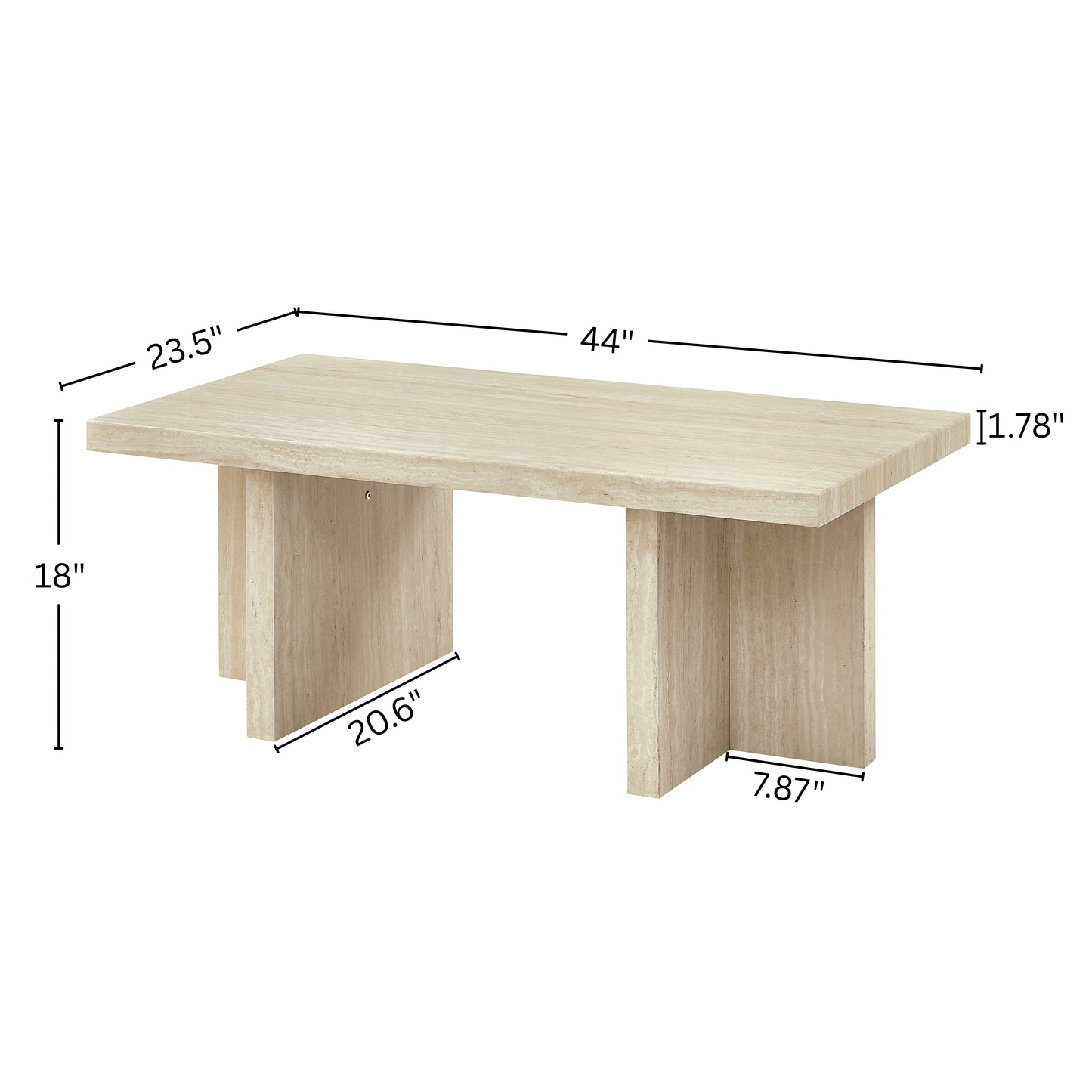 Roundhill Furniture Mchome Contemporary Coffee Table