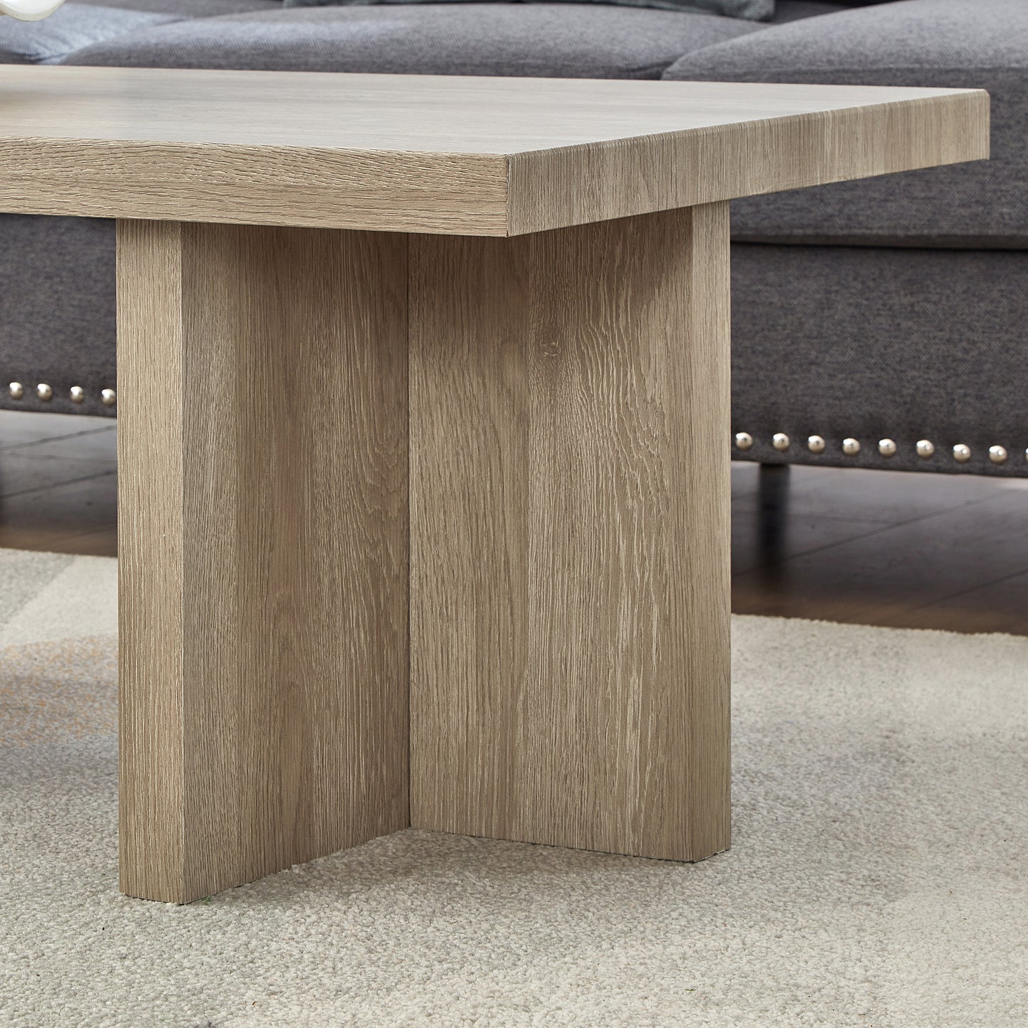 Roundhill Furniture Mchome 3-Piece Coffee Table Set, Coffee Table and Two End Tables