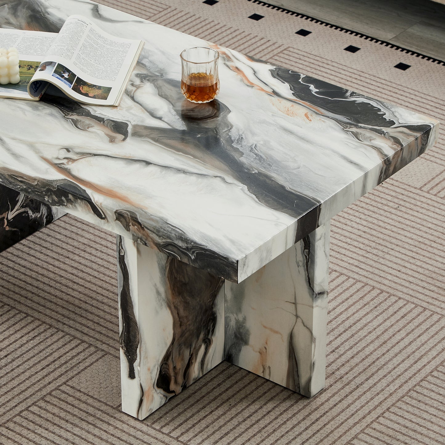 Roundhill Furniture Mchome Contemporary Coffee Table