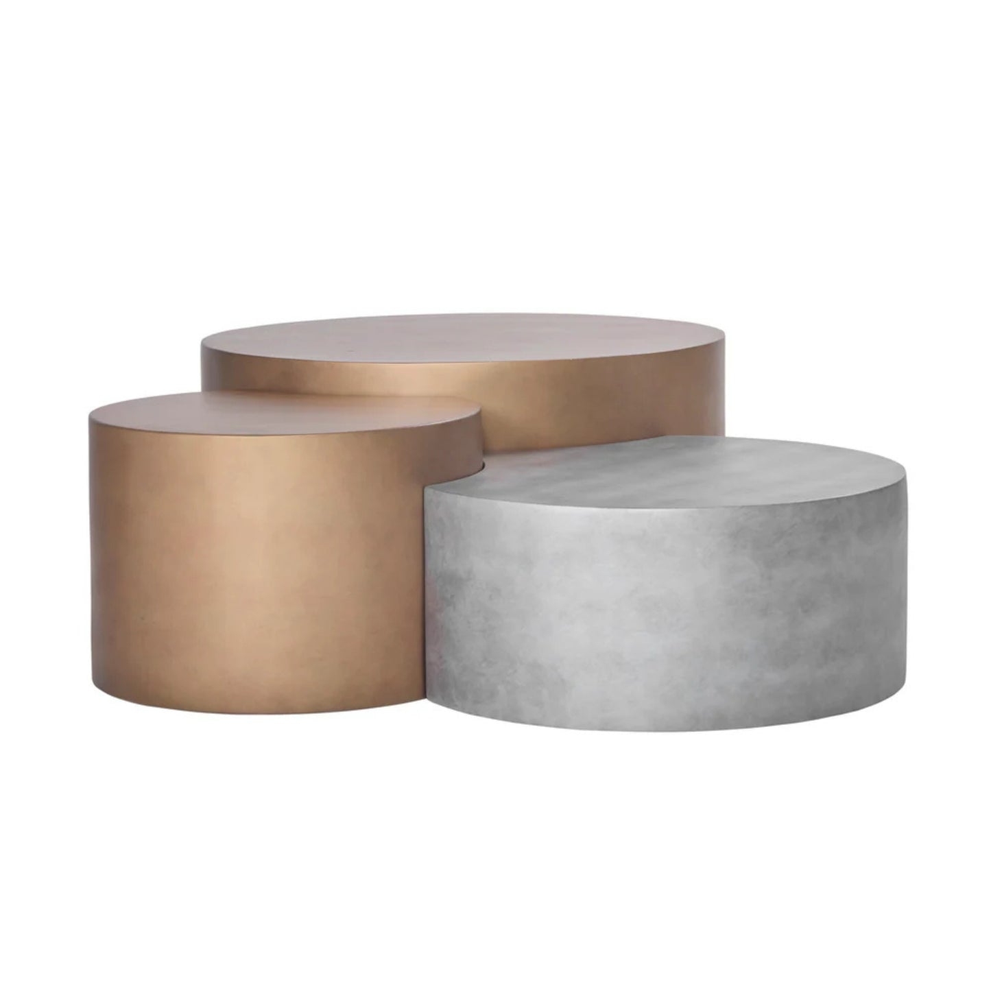 Roundhill Furniture Sovana Modern Indoor/Outdoor Nesting Coffee Table