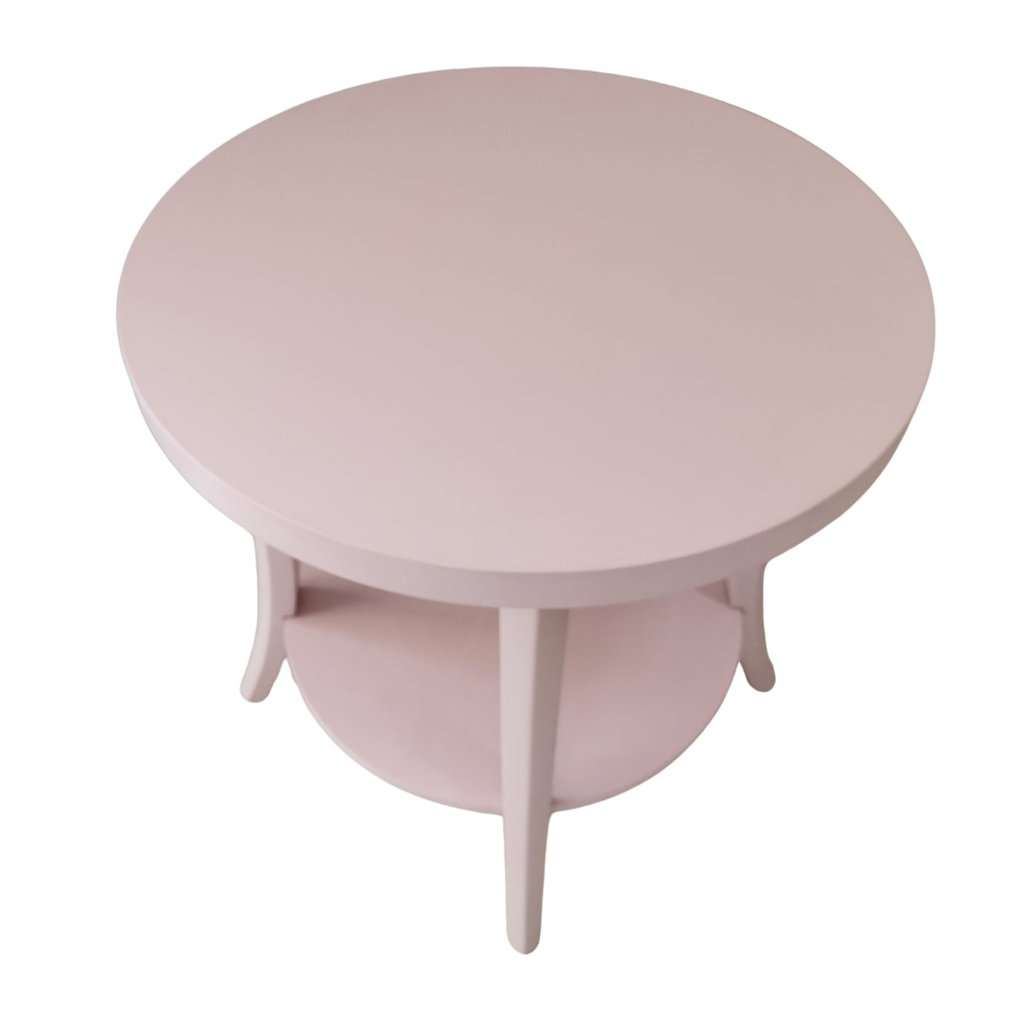 Perth Espresso Round End Table with Shelf