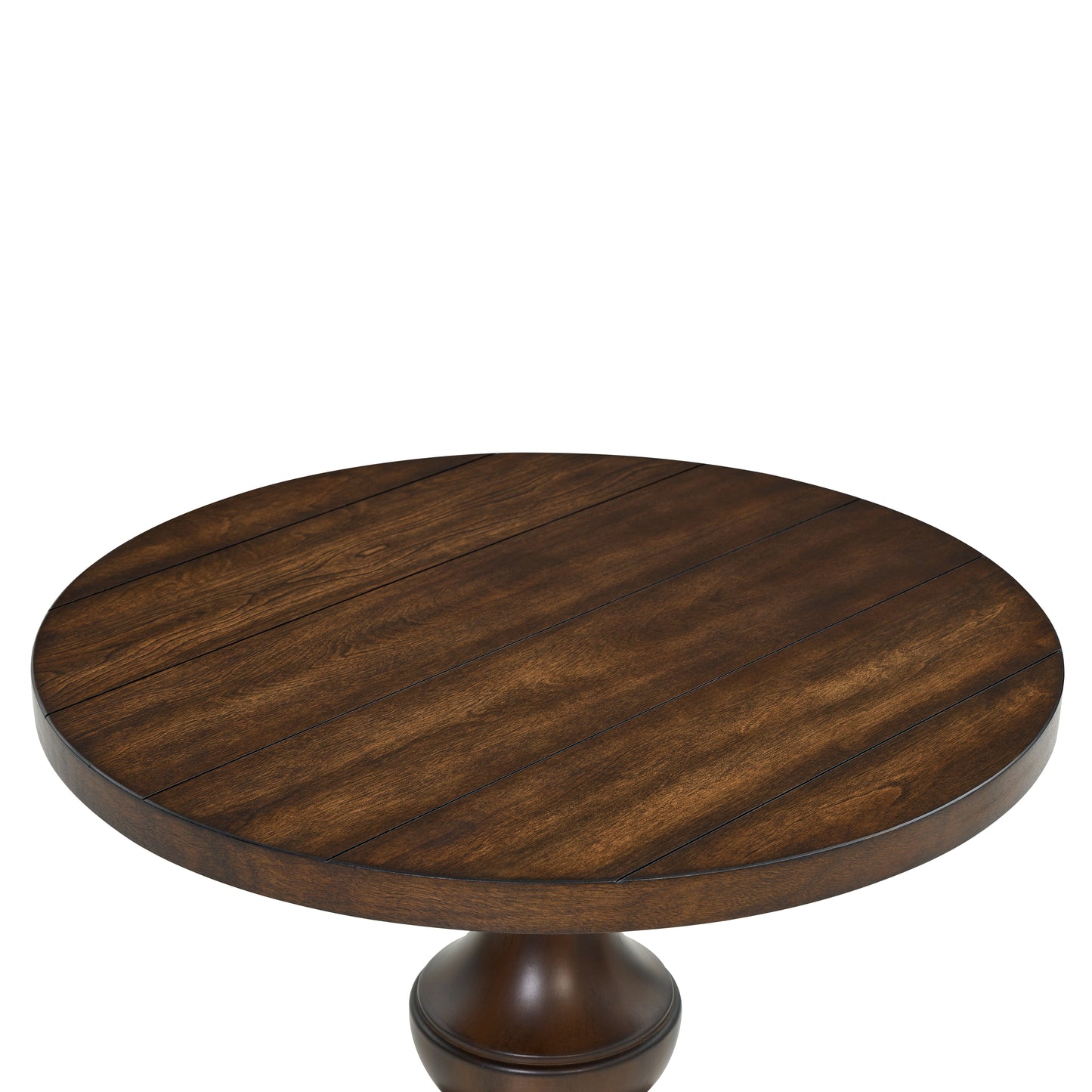 Roundhill Furniture Caesar Traditional Round Pedestal End Table