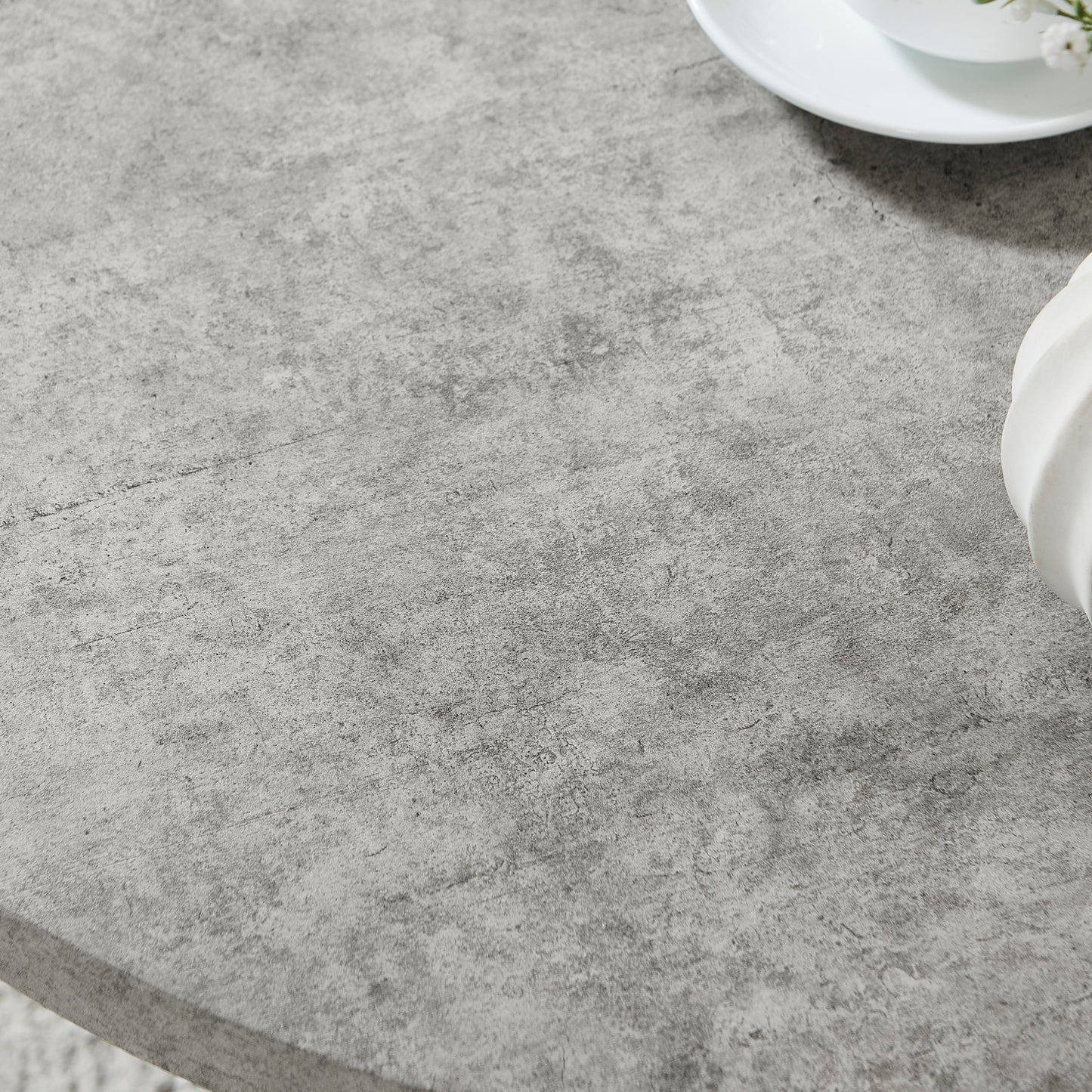 Roundhill Furniture Modern Harmony Wood Round End Table