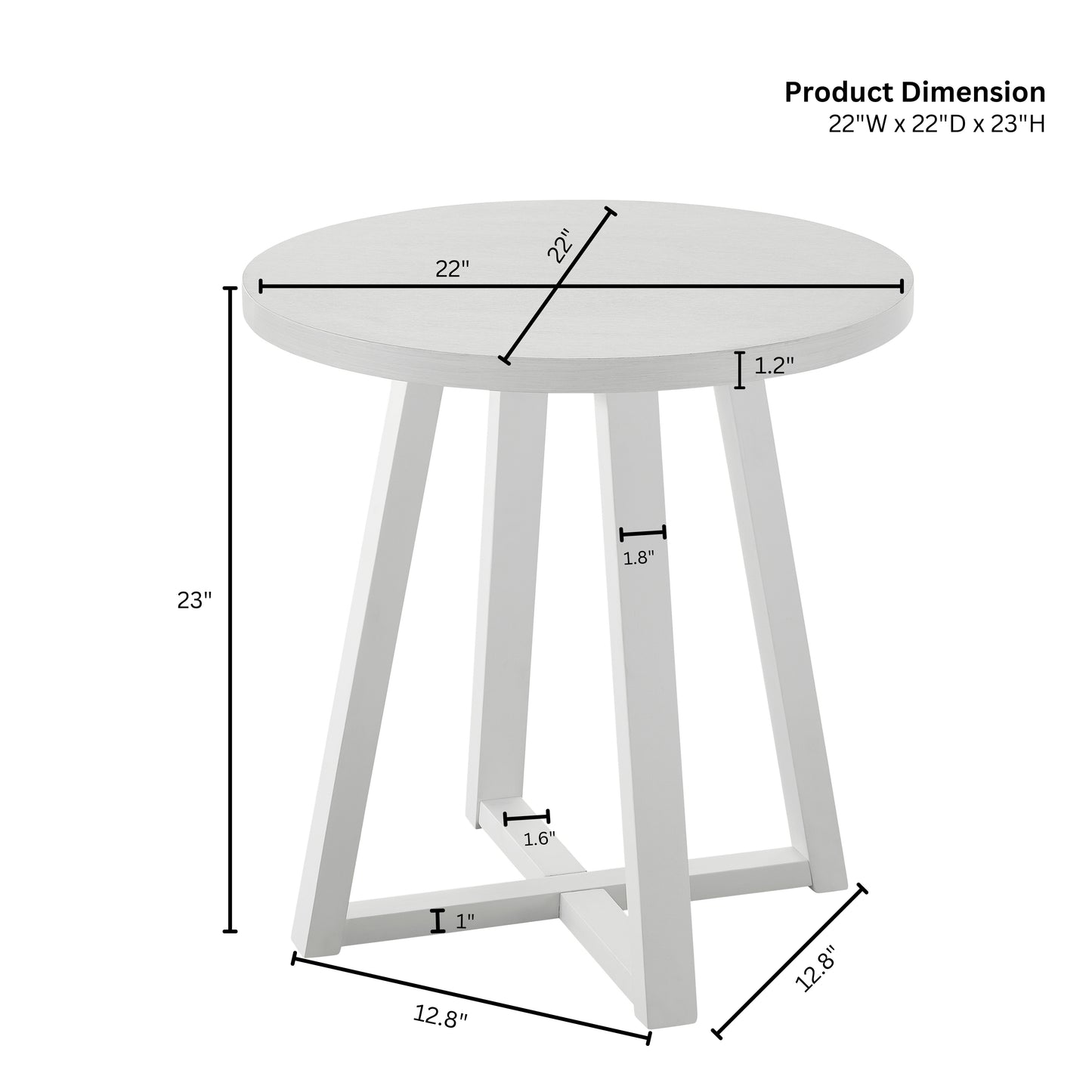 Roundhill Furniture Modern Harmony Wood Oval End Table