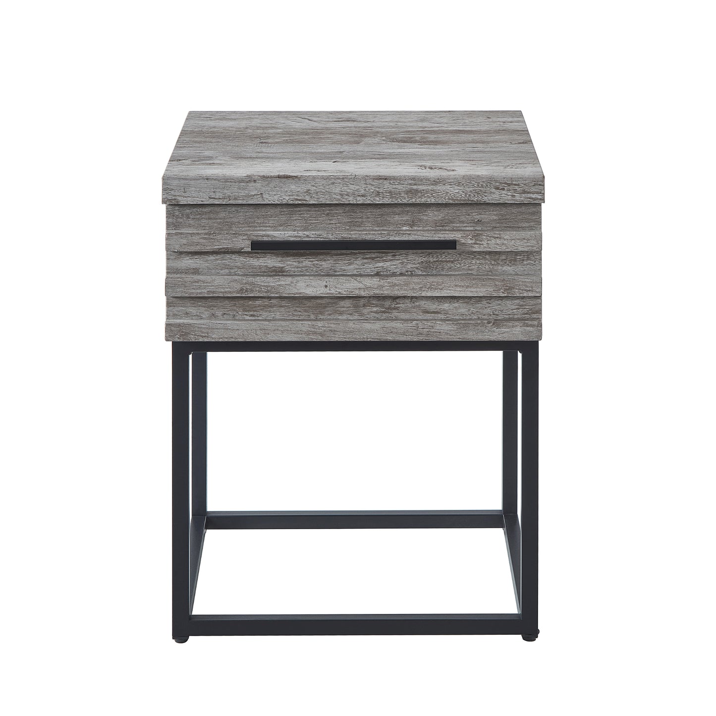 Roundhill Furniture Celestial Contemporary Storage End Table