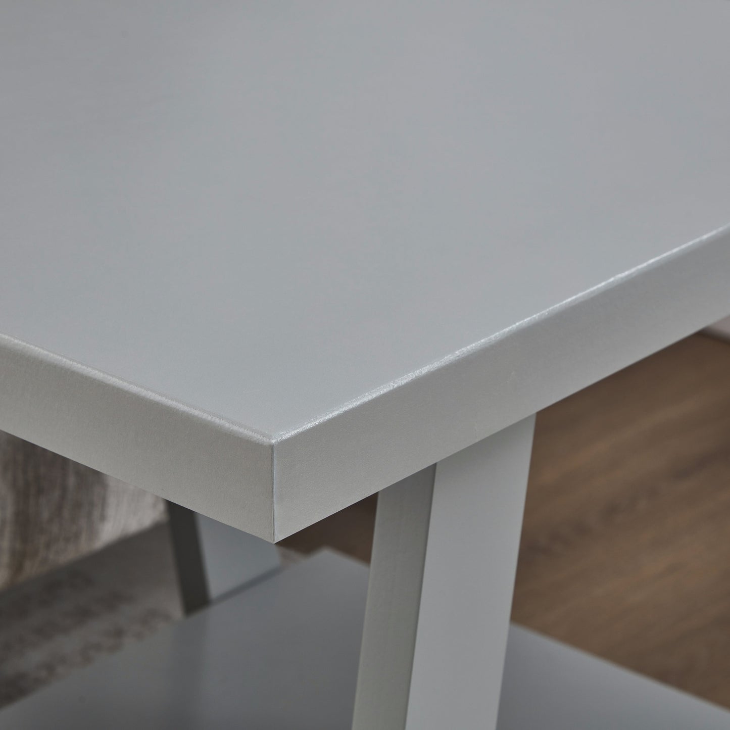 Roundhill Furniture Athens Contemporary Wood Shelf End Table