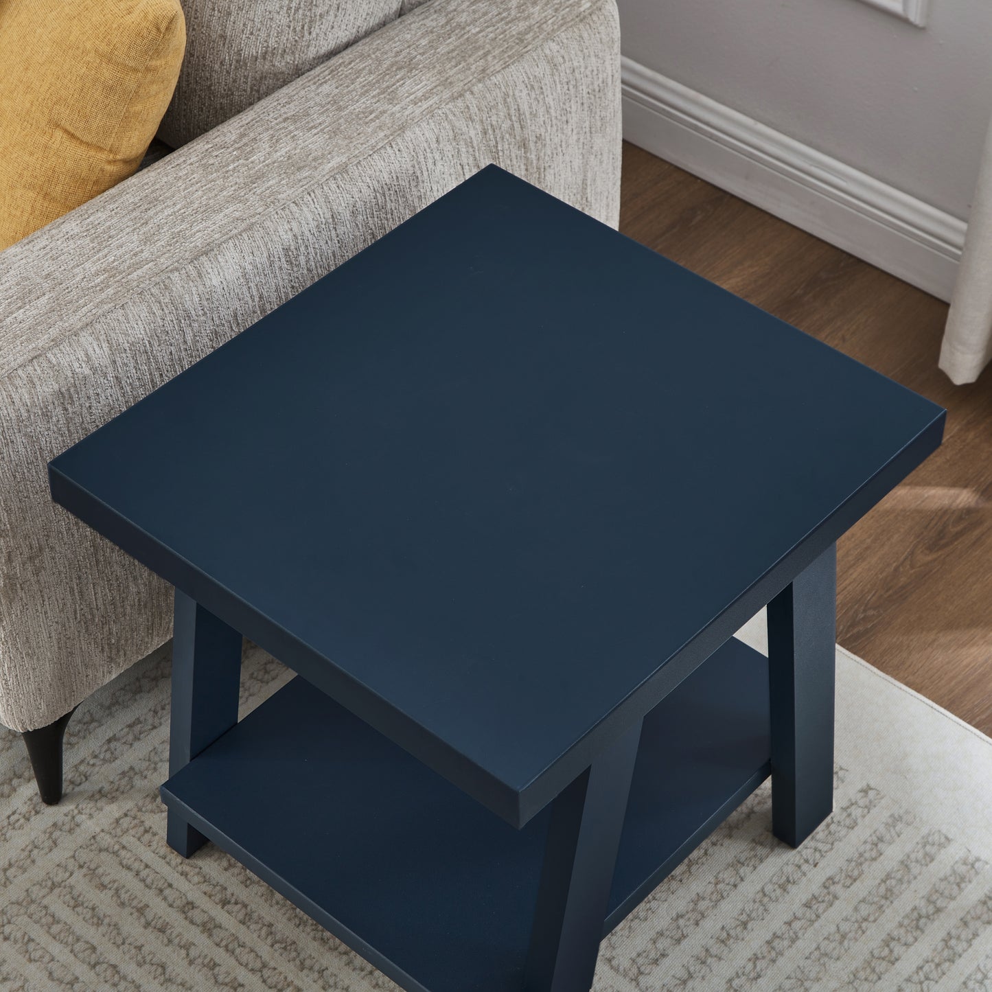 Roundhill Furniture Athens Contemporary Replicated Wood Shelf End Table