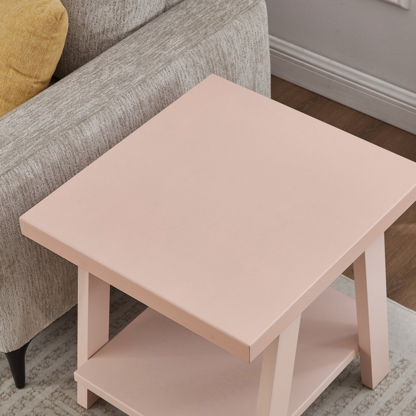 Roundhill Furniture Athens Contemporary Replicated Wood Shelf End Table