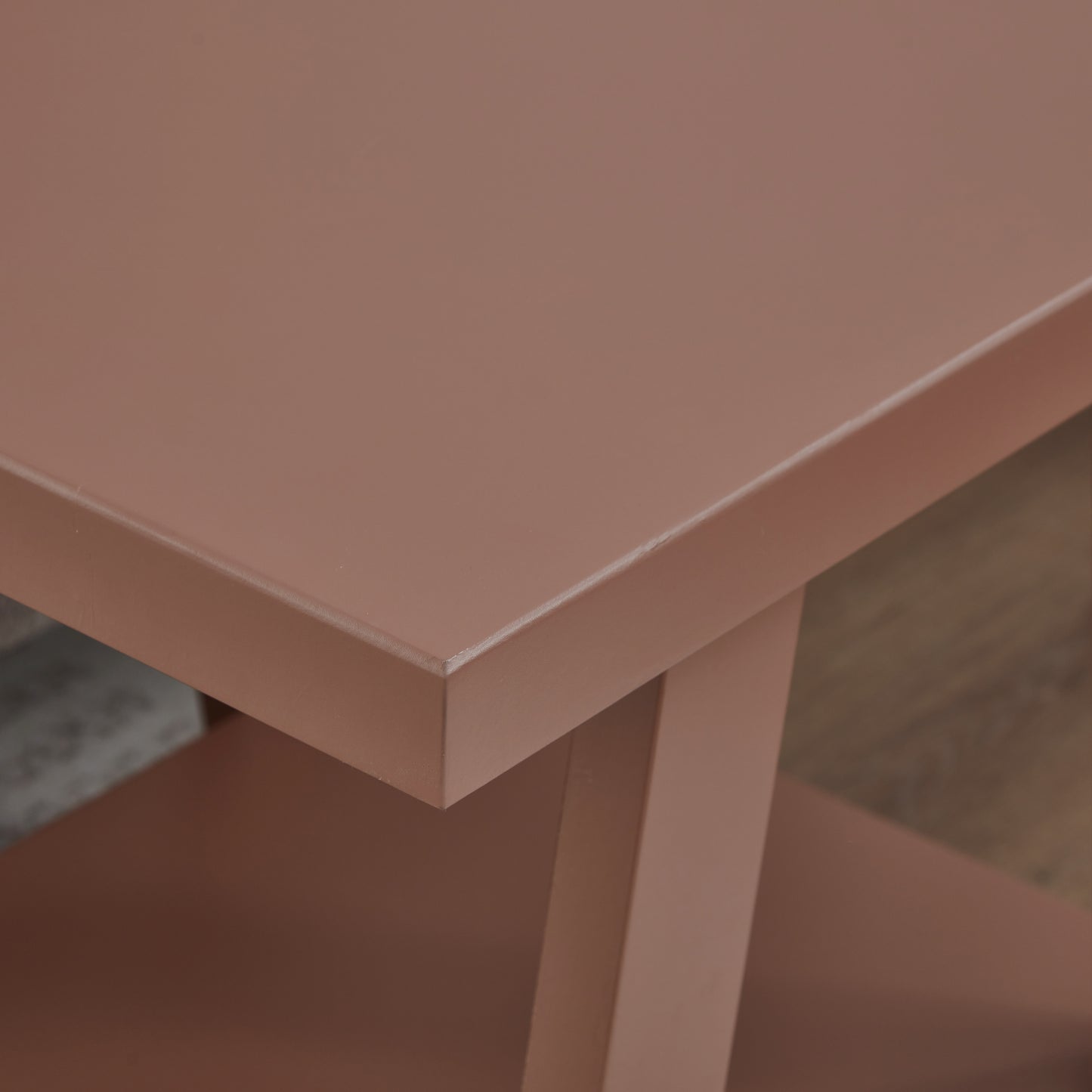 Roundhill Furniture Athens Contemporary Replicated Wood Shelf End Table