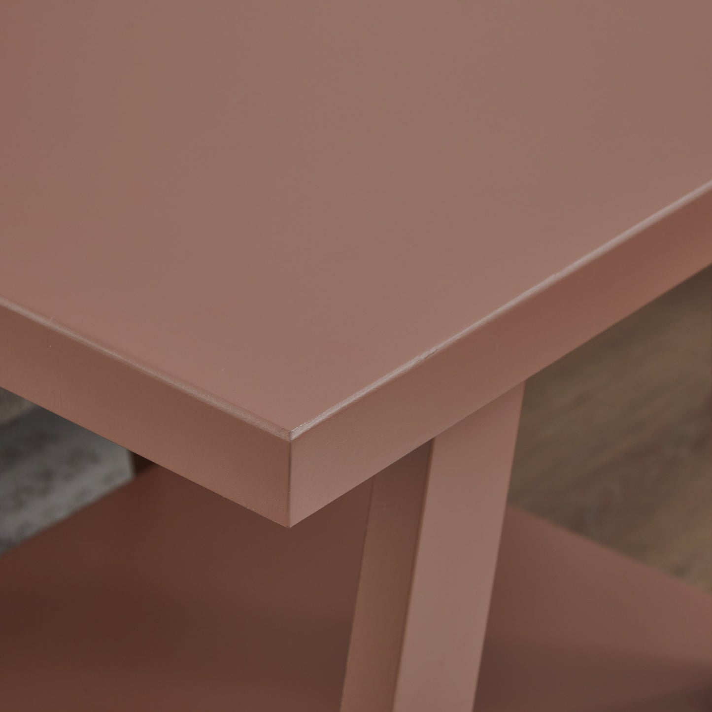 Roundhill Furniture Athens Contemporary Wood Shelf End Table