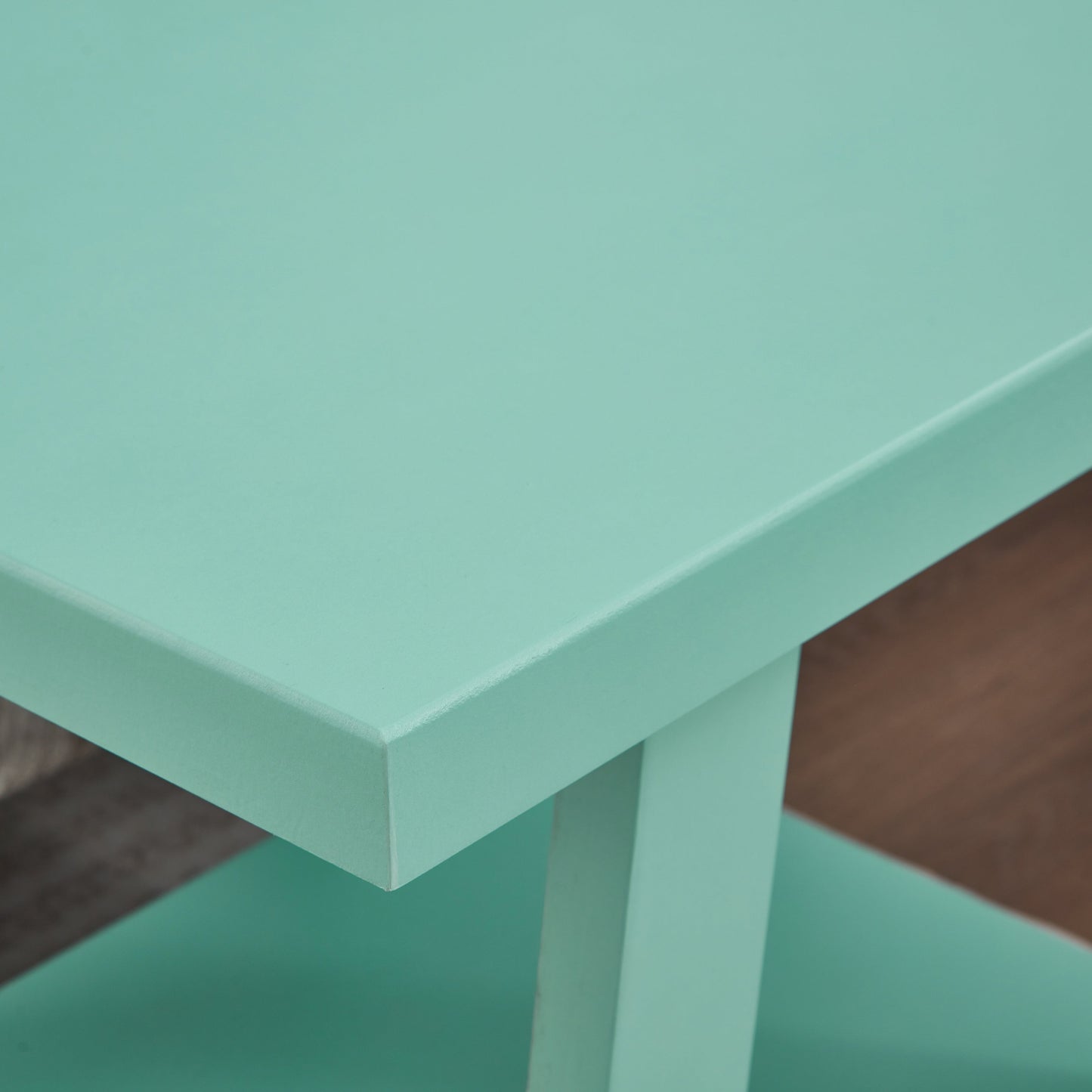 Roundhill Furniture Athens Contemporary Wood Shelf End Table