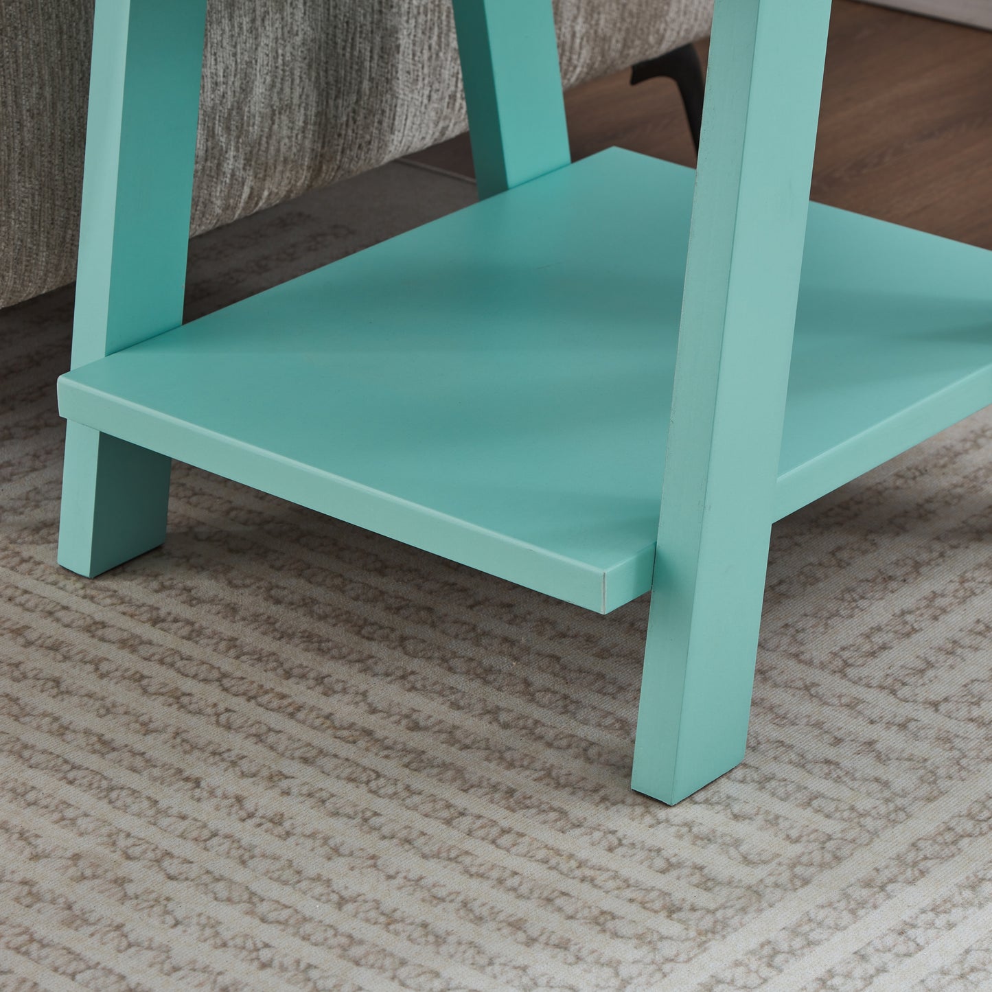 Roundhill Furniture Athens Contemporary Replicated Wood Shelf End Table