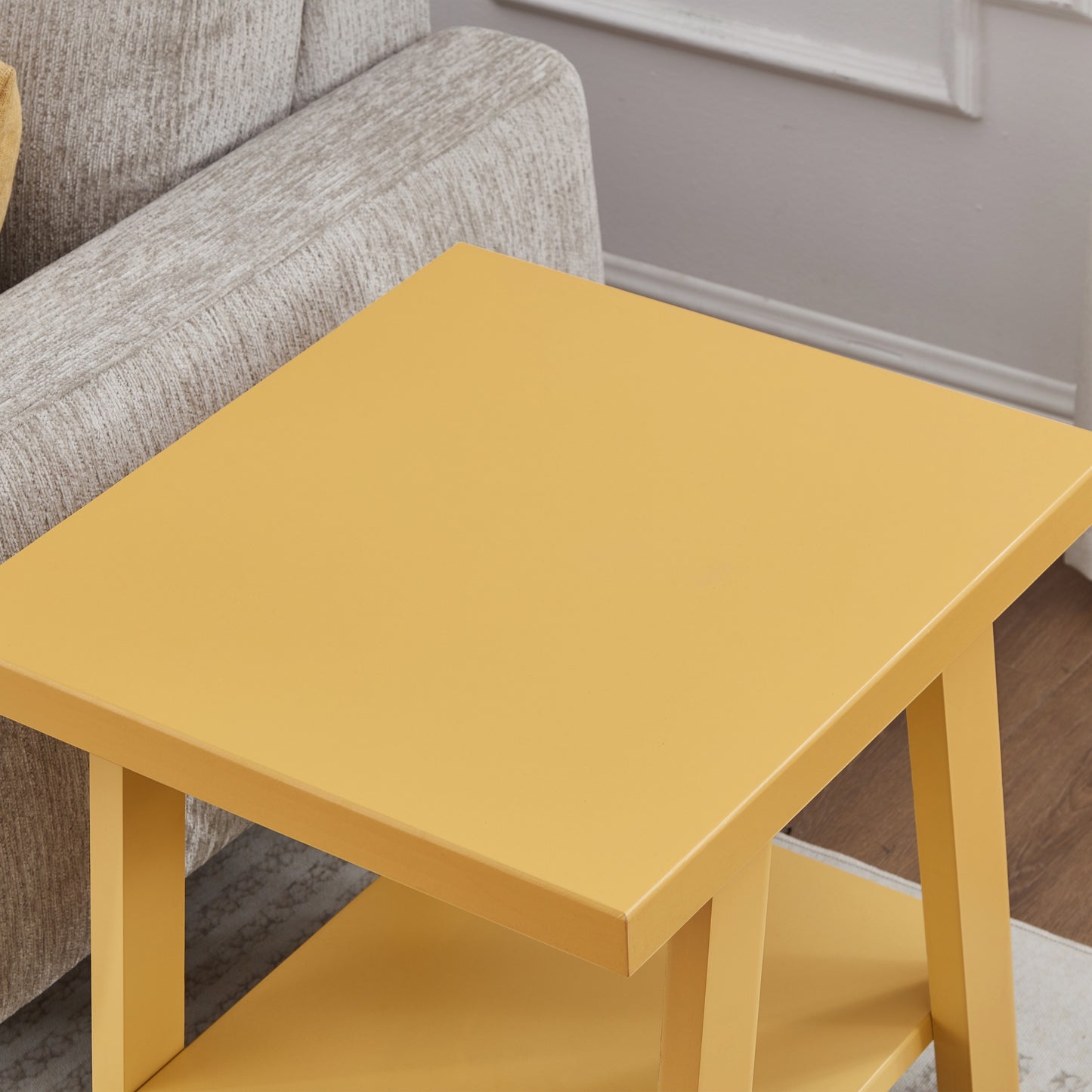 Roundhill Furniture Athens Contemporary Replicated Wood Shelf End Table