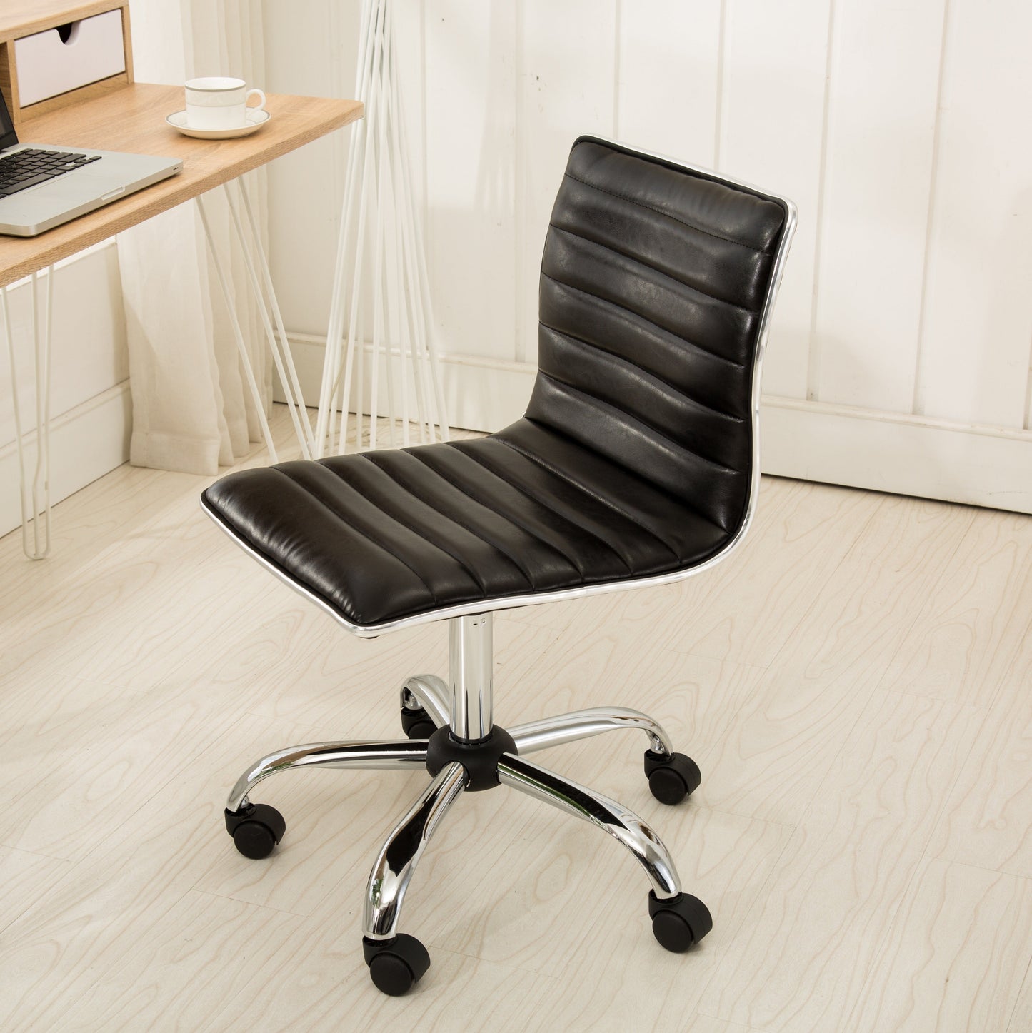 Roundhill Furniture Fremo Chromel Adjustable Air Lift Office Chair