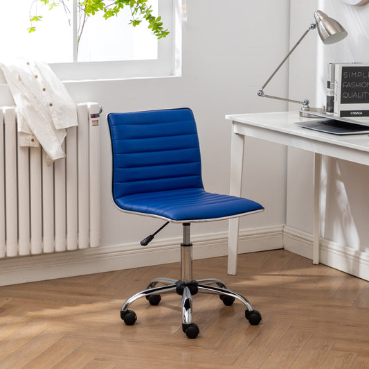 Fremo Chromel Adjustable Air Lift Office Chair, Blue