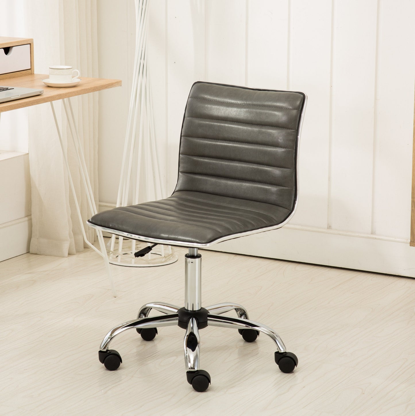 Roundhill Furniture Fremo Chromel Adjustable Air Lift Office Chair