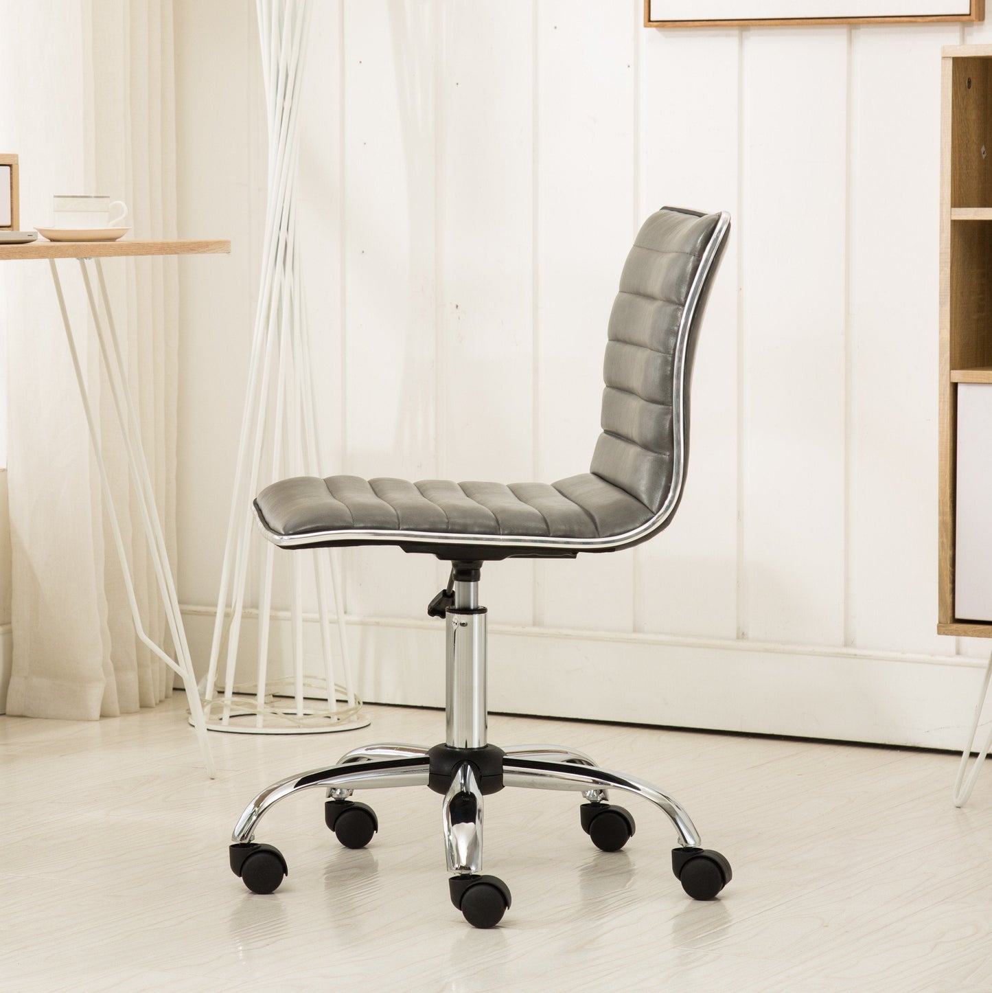 Roundhill Furniture Fremo Chromel Adjustable Air Lift Office Chair