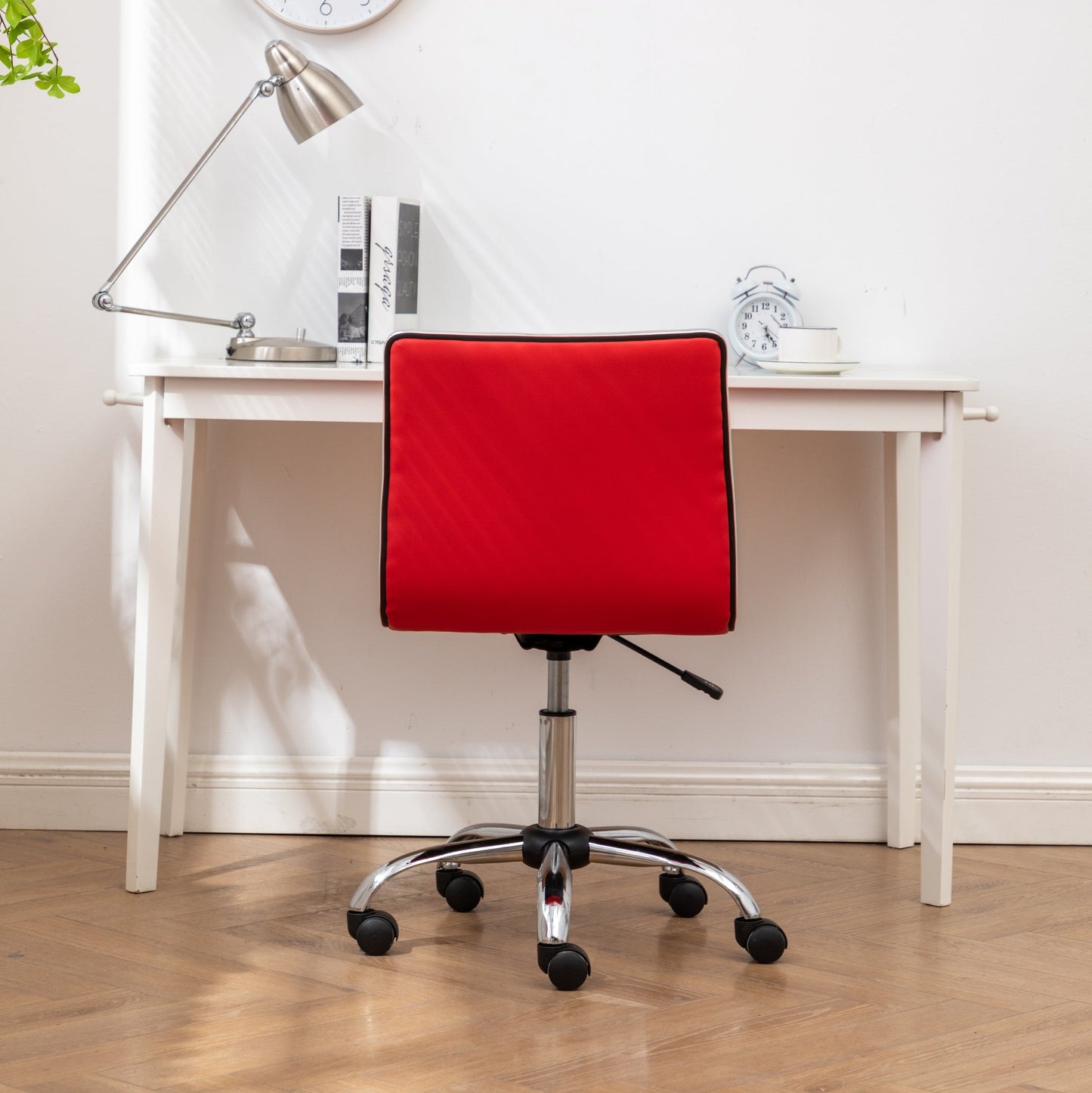 Fremo Chromel Adjustable Air Lift Office Chair, Red