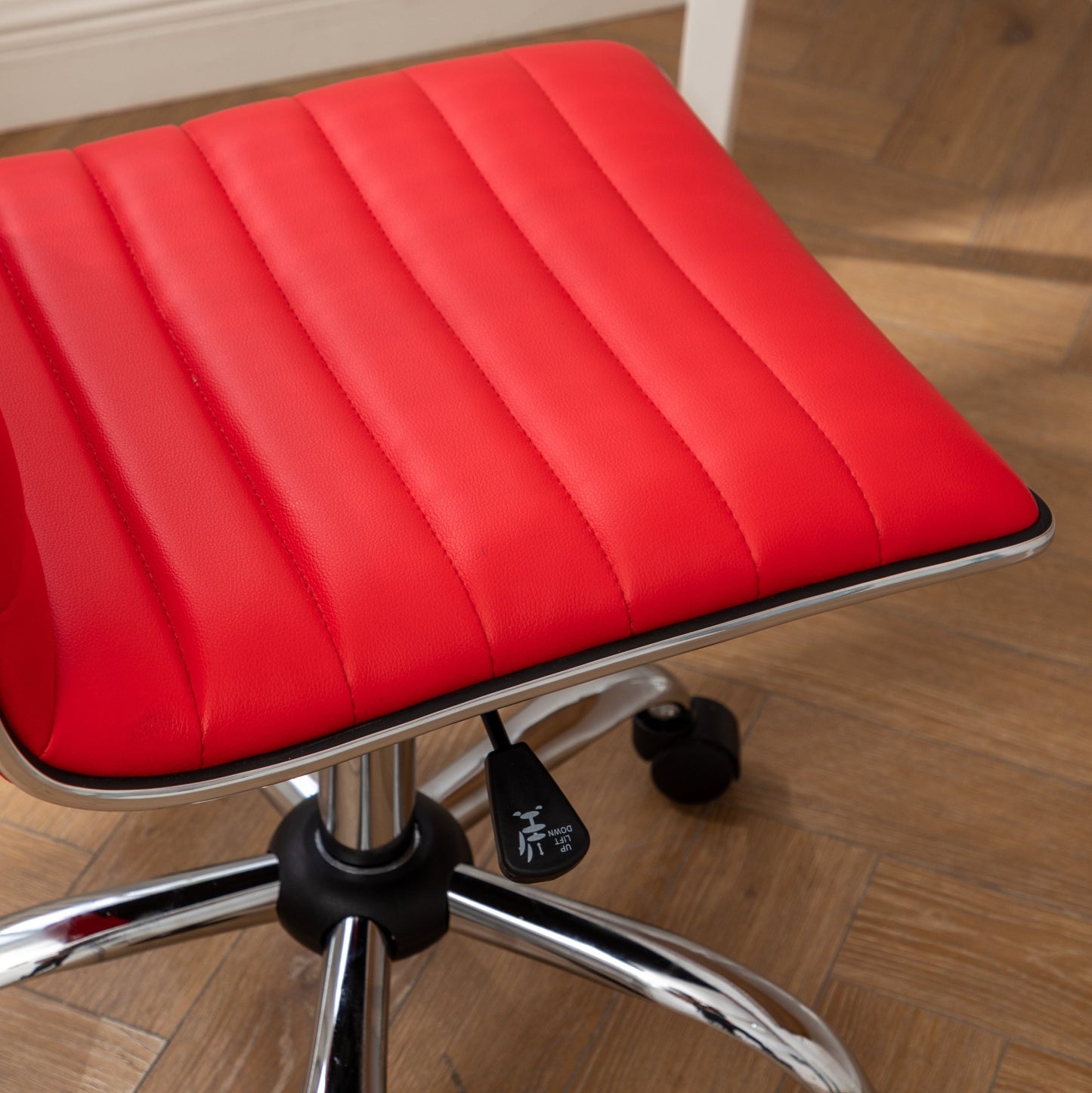 Fremo Chromel Adjustable Air Lift Office Chair, Red