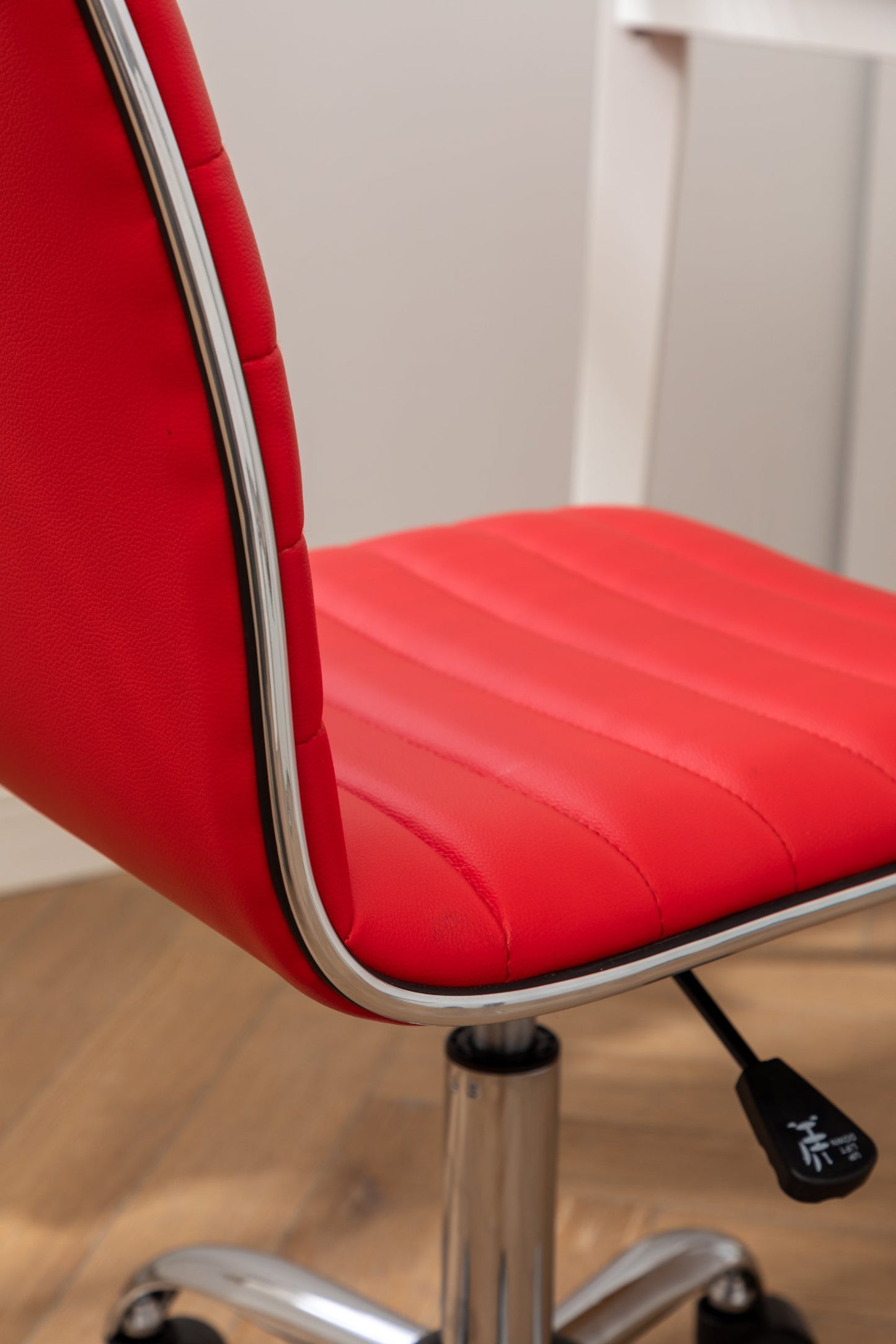 Fremo Chromel Adjustable Air Lift Office Chair, Red