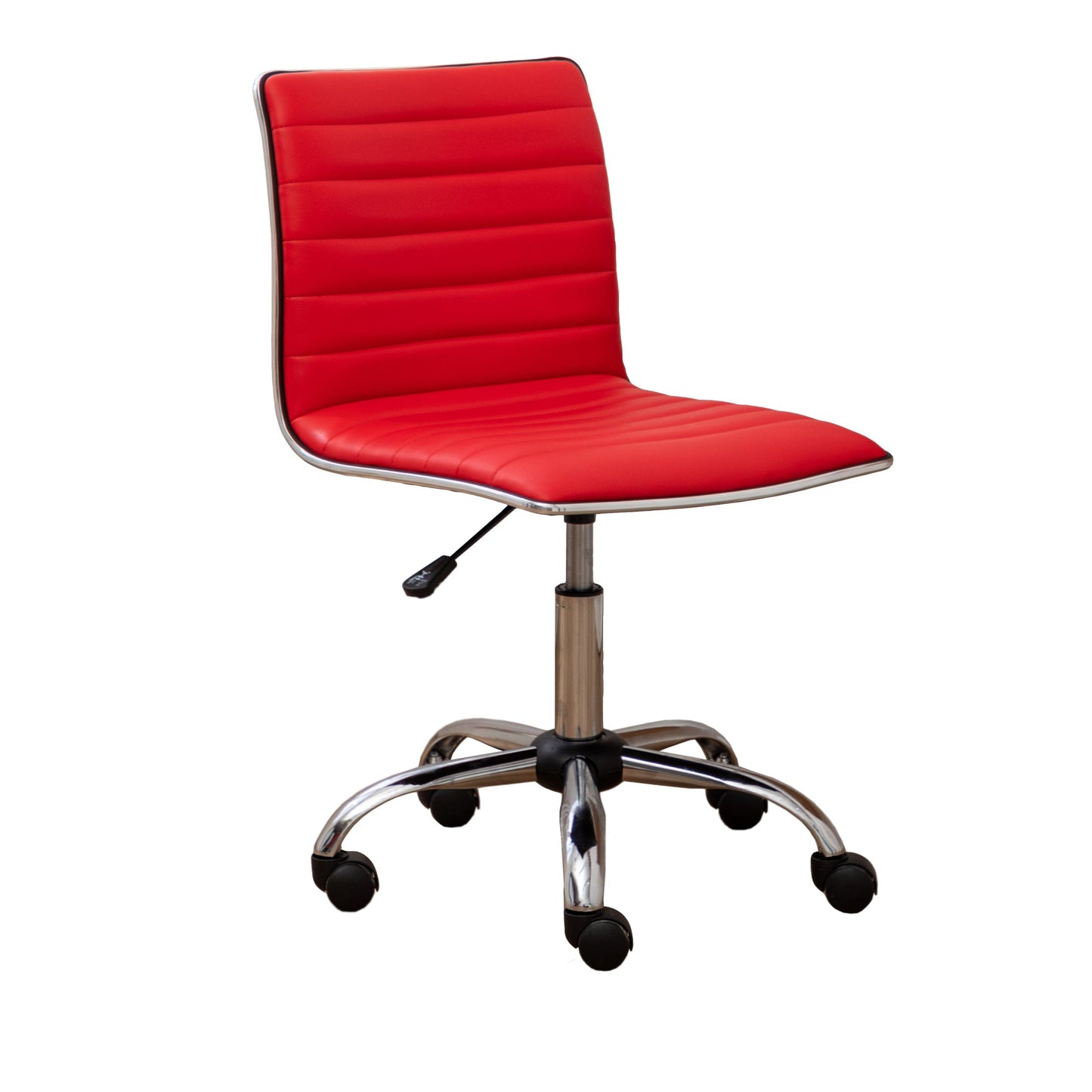 Fremo Chromel Adjustable Air Lift Office Chair, Red