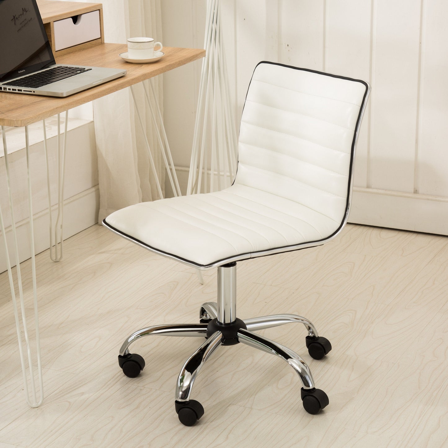 Roundhill Furniture Fremo Chromel Adjustable Air Lift Office Chair