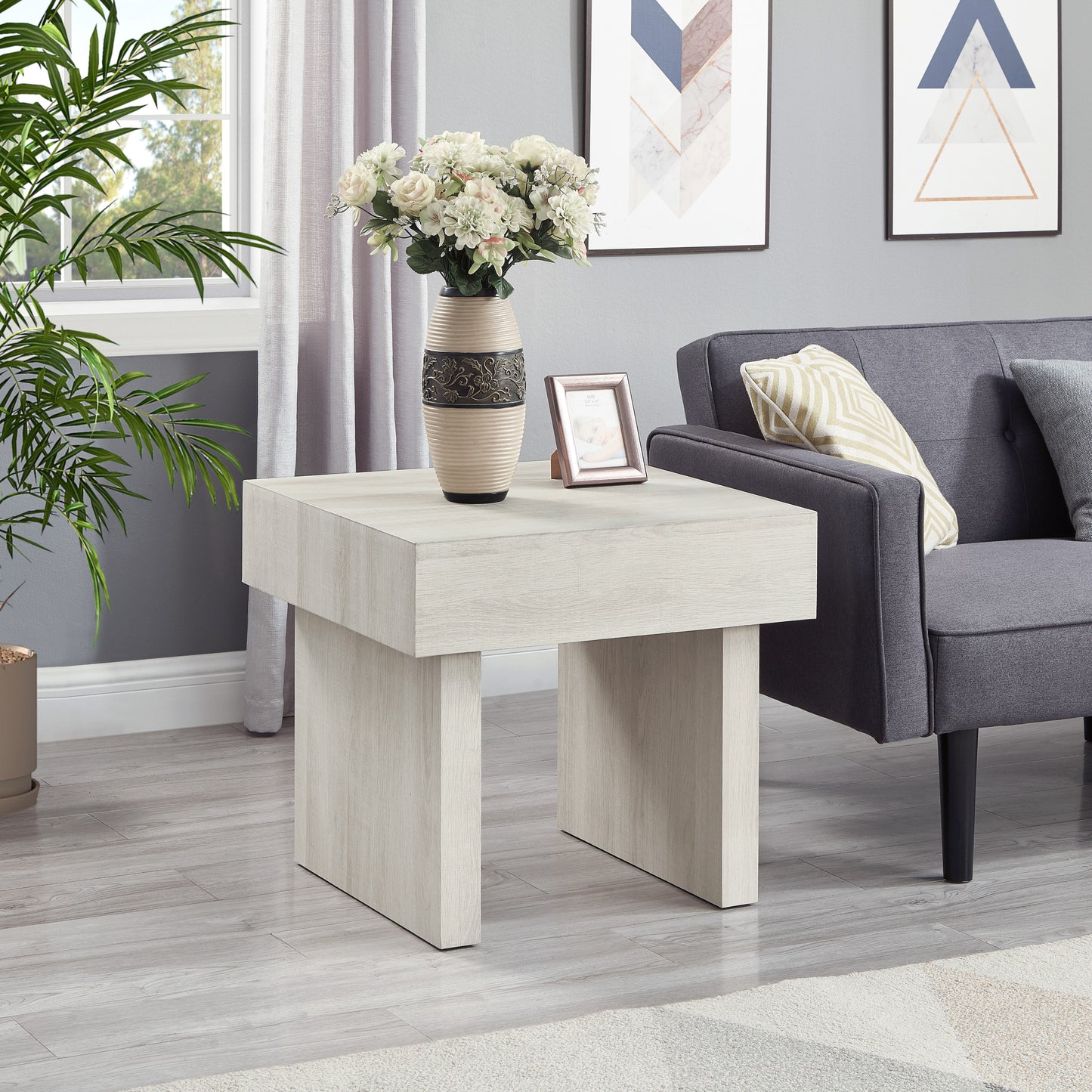 Roundhill Furniture Athens Modern Accent End Table