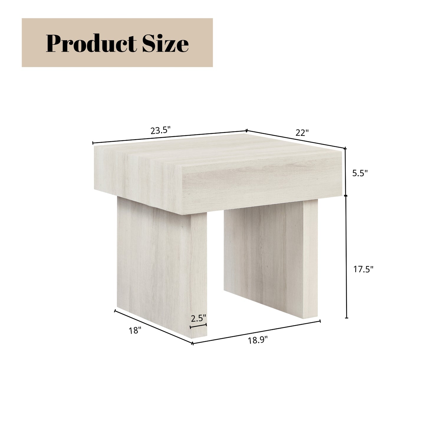 Roundhill Furniture Athens Modern Accent End Table