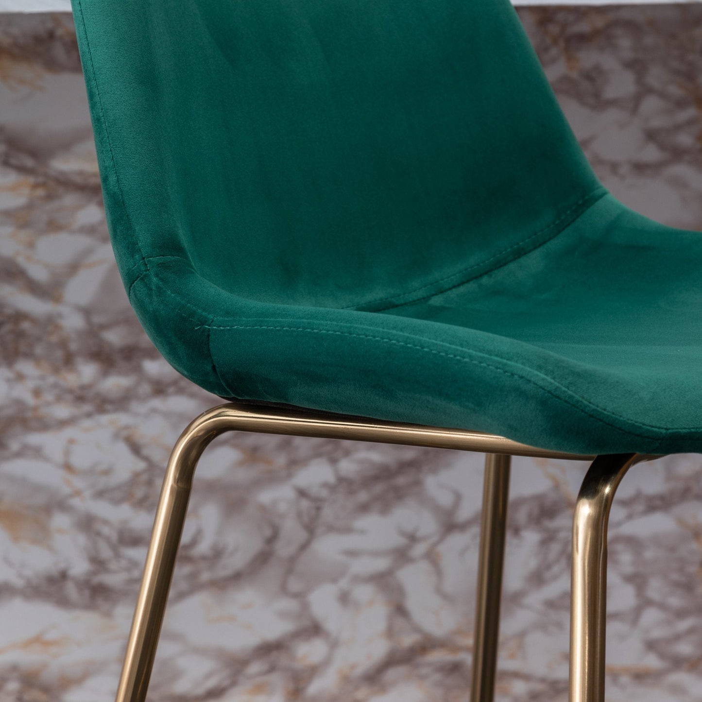 Roundhill Furniture Aufurr Modern Velvet 26.50 Counter Height Stool, Set of 2, Green