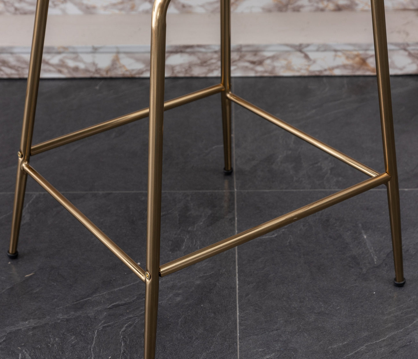 Roundhill Furniture Aufurr Modern Velvet 26.50 Counter Height Stool, Set of 2, Green