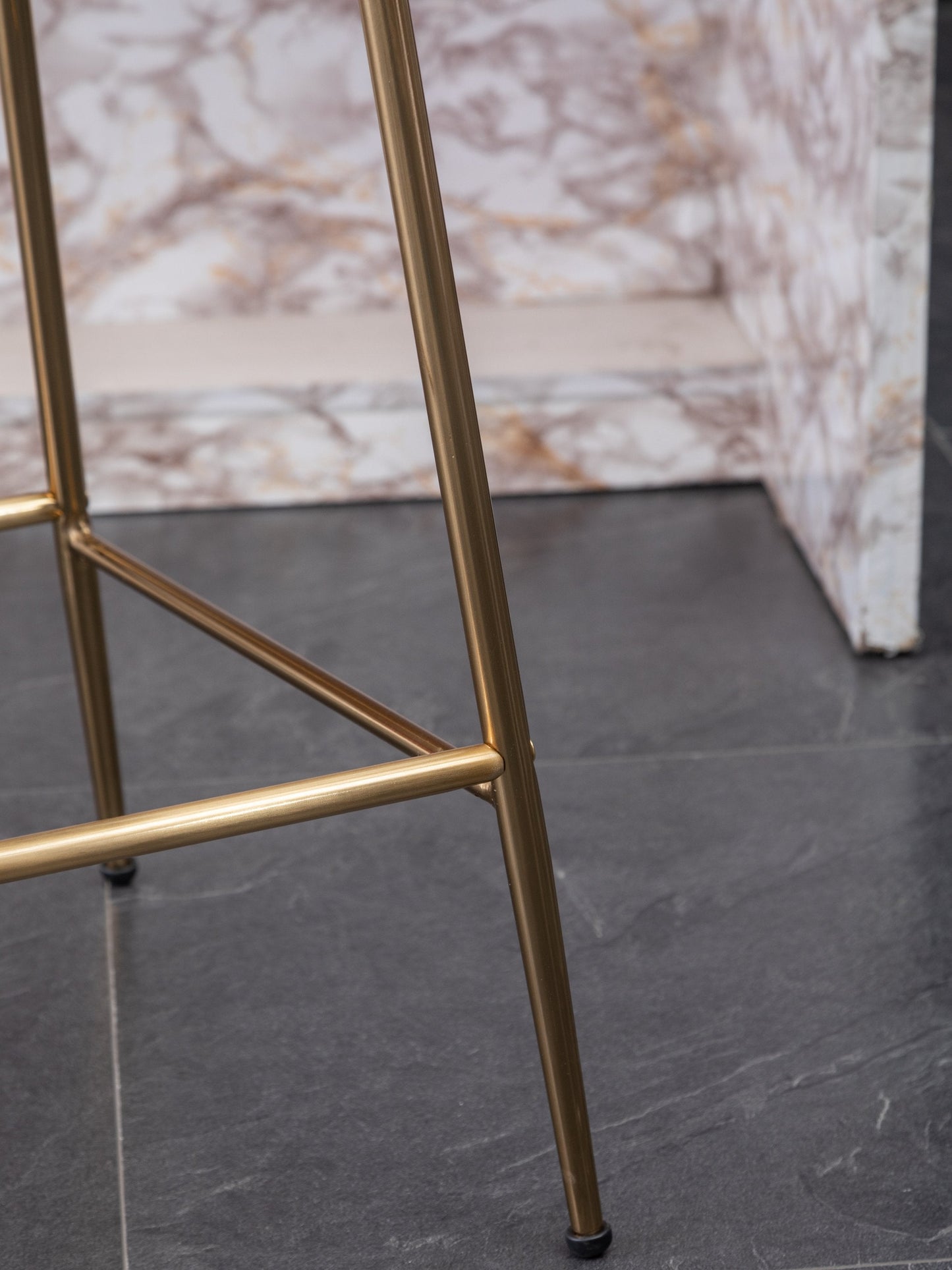 Roundhill Furniture Aufurr Modern Velvet 26.50 Counter Height Stool, Set of 2, Red