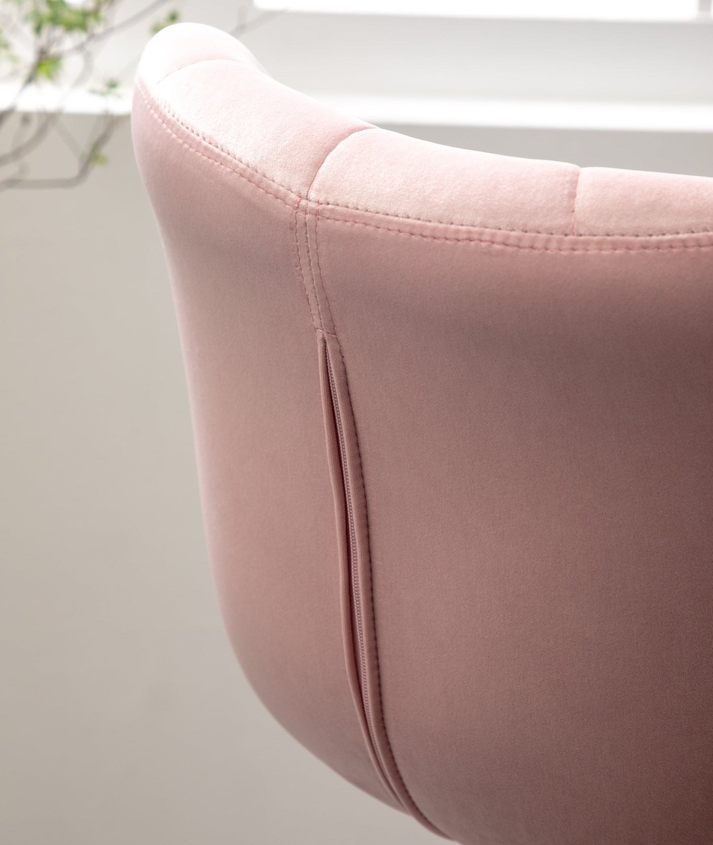 Ellston Upholstered Adjustable Swivel Barstools in Pink, Set of 2