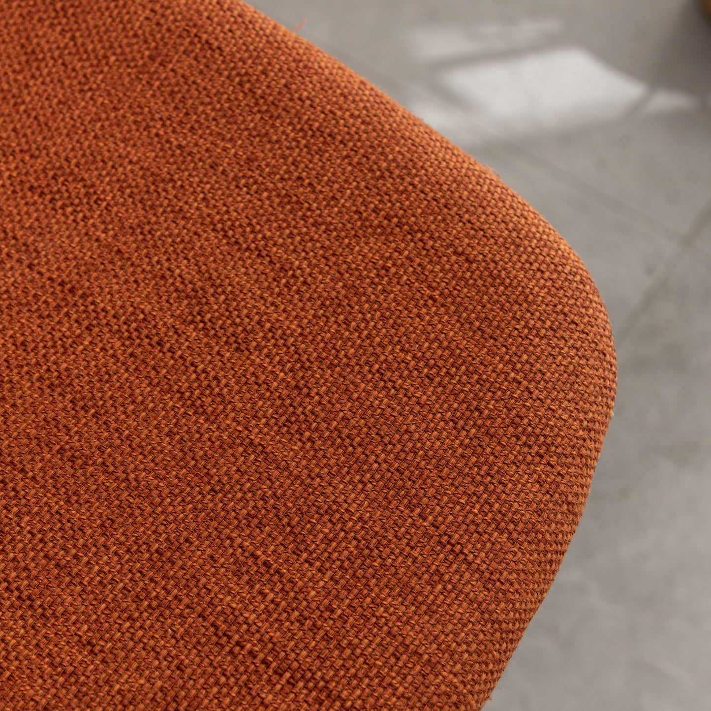 Roundhill Furniture Porth Fabric Kitchen 28.25" Barstools, Set of 2, Orange