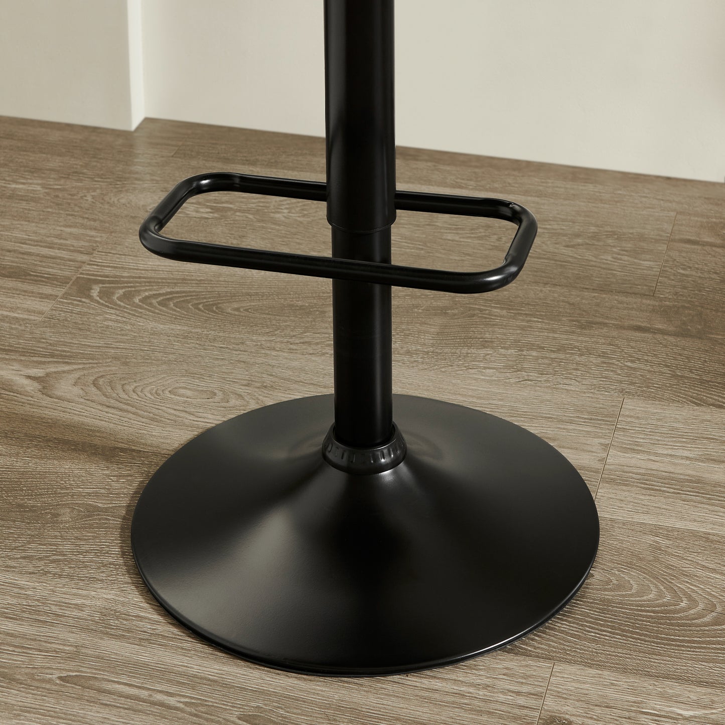 Roundhill Furniture Nuvia Contemporary Adjustable Barstool with Upholstered Swivel Seats, Set of 2