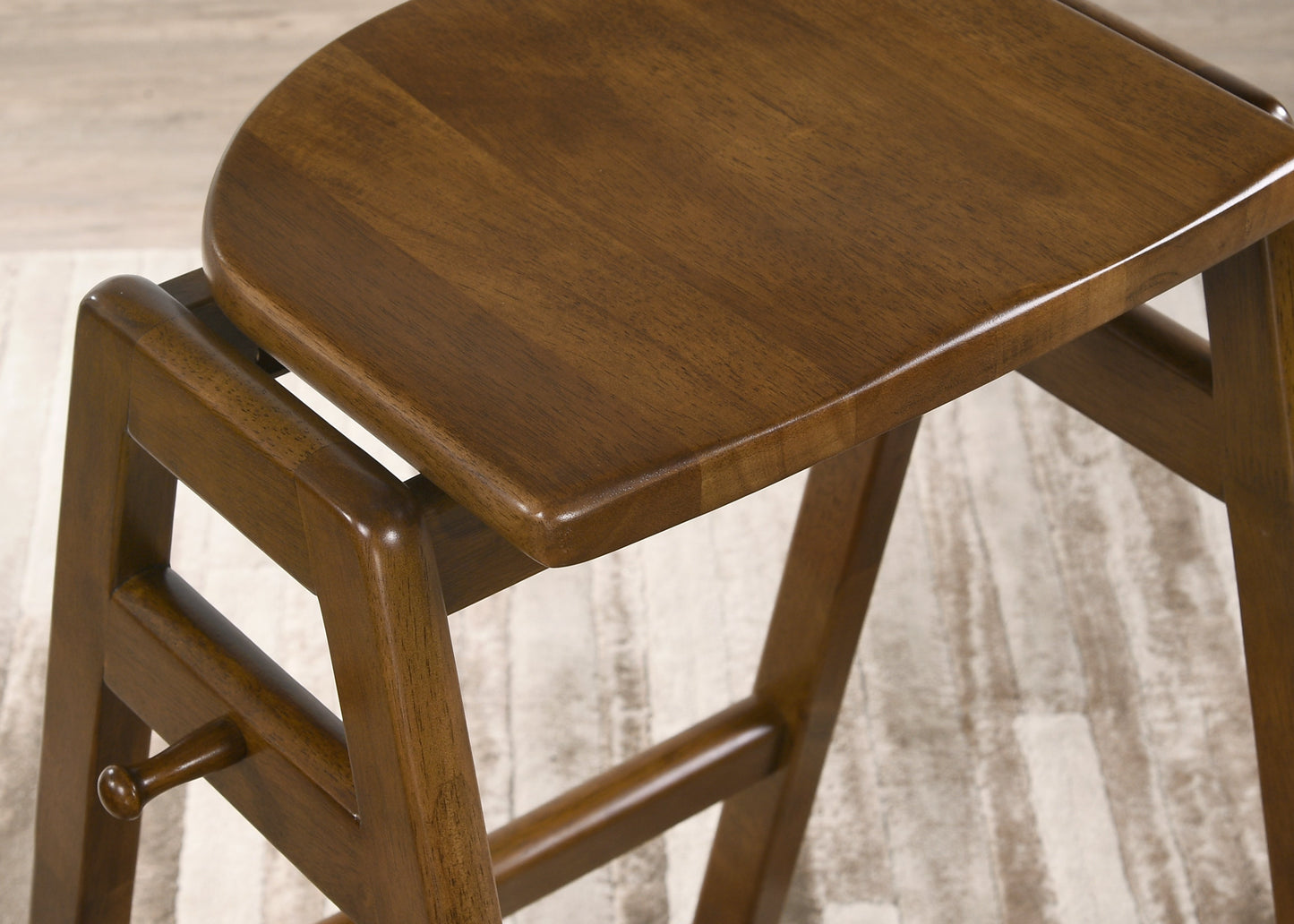 Malvern Wood Pub Table with Wood Barstools