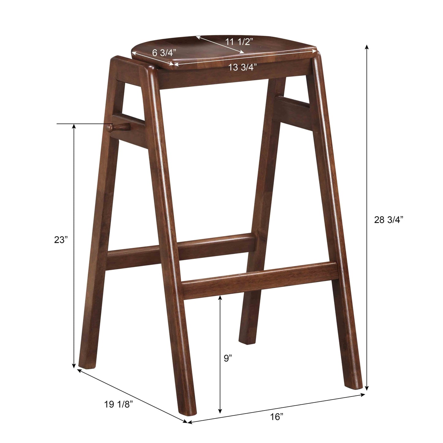 Malvern Wood Pub Table with Wood Barstools