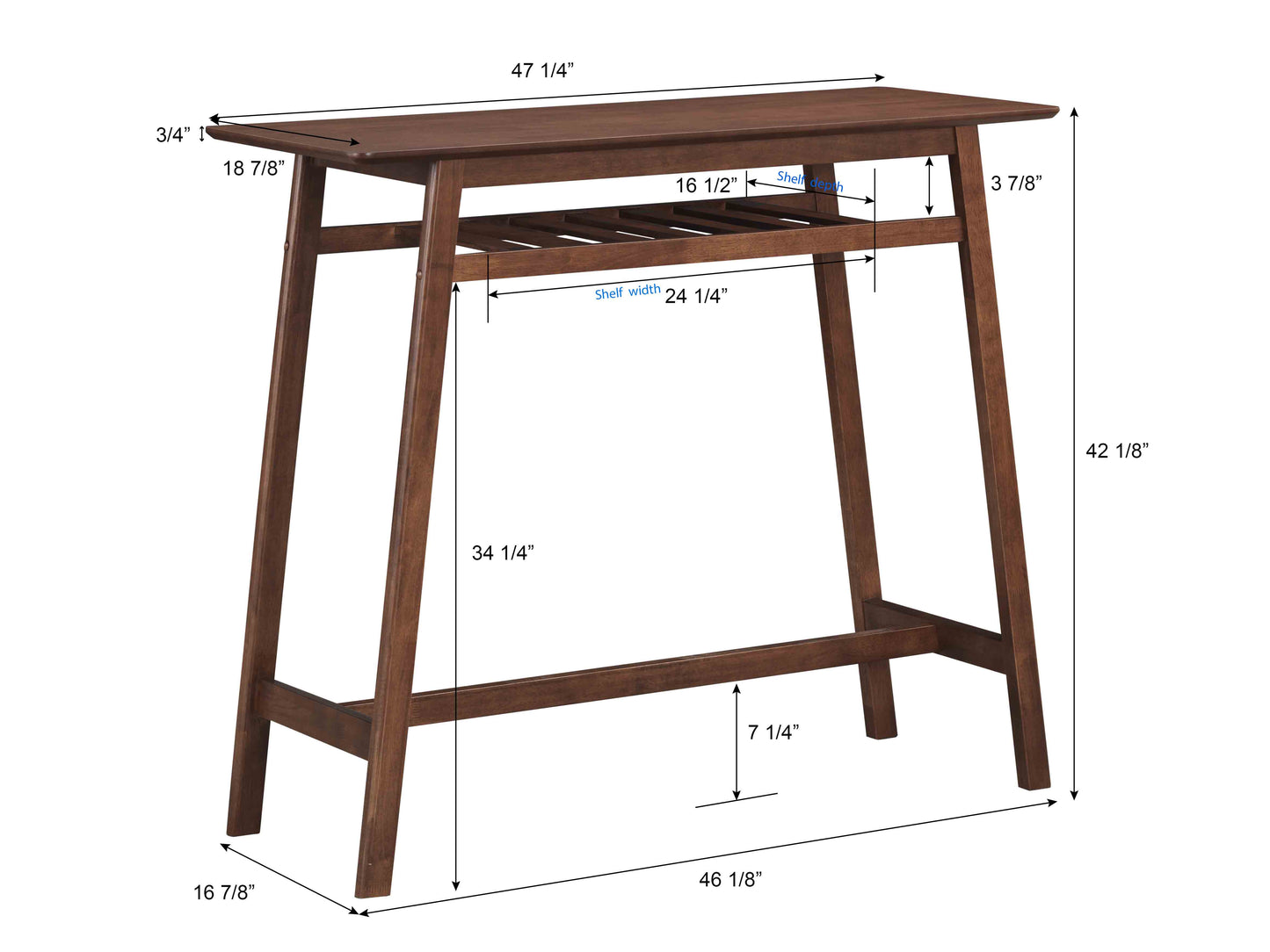 Malvern Wood Pub Table with Wood Barstools