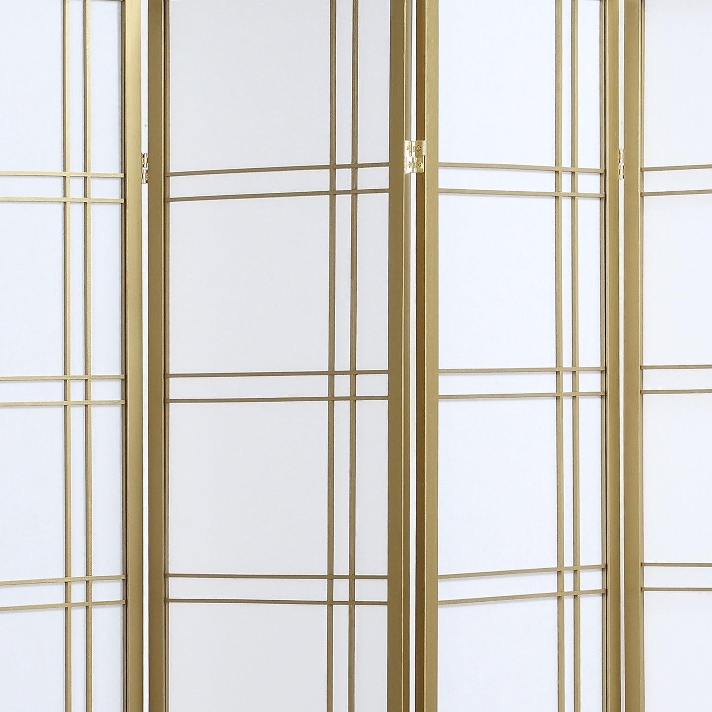 Seto 4-Panel Golden Room Divider Screen