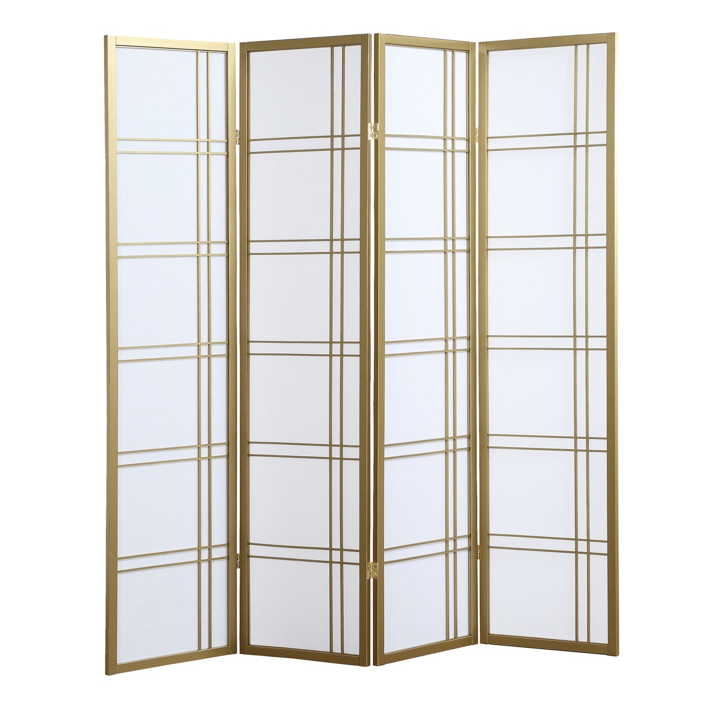 Seto 4-Panel Golden Room Divider Screen