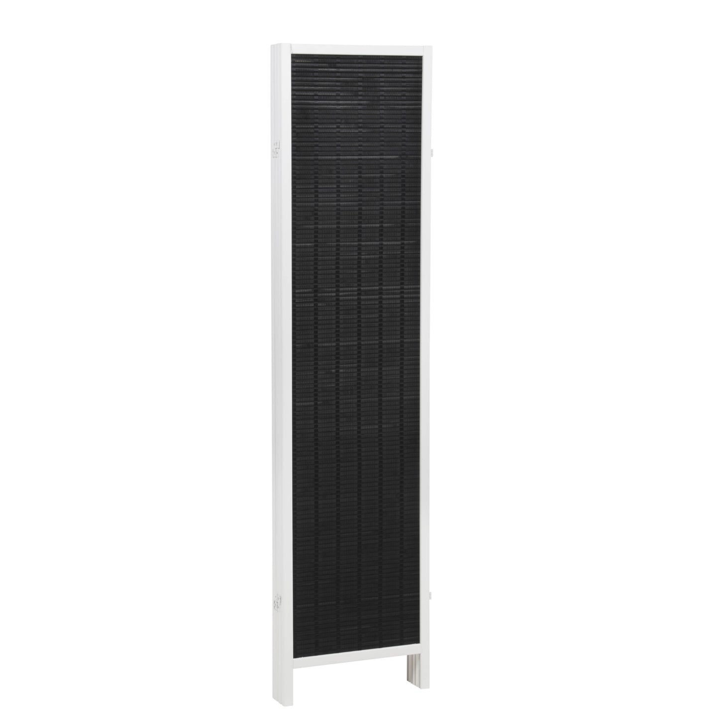 Roundhill Furniture Inkwell 4-Panel Bamboo Room Divider, Folding Portable Partition Screen