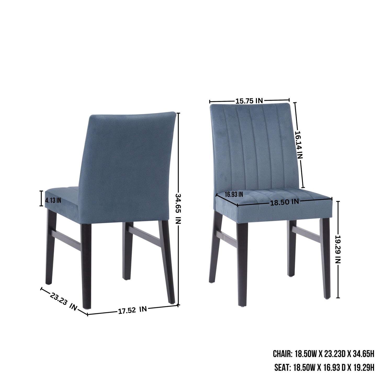 Roundhill Furniture Edo 5-Piece Dining Set, Round Trestle Table and 4 Upholstered Chairs