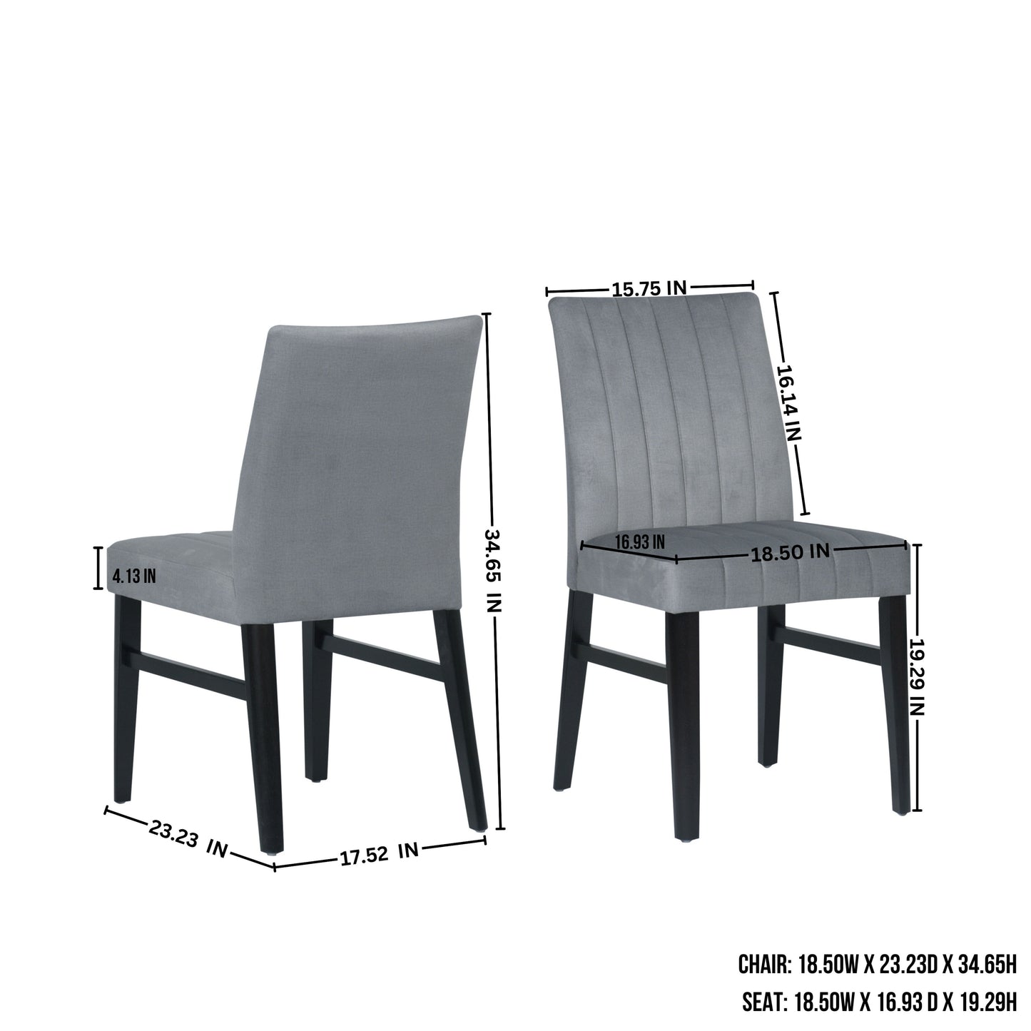 Roundhill Furniture Edo 5-Piece Dining Set, Round Trestle Table and 4 Upholstered Chairs