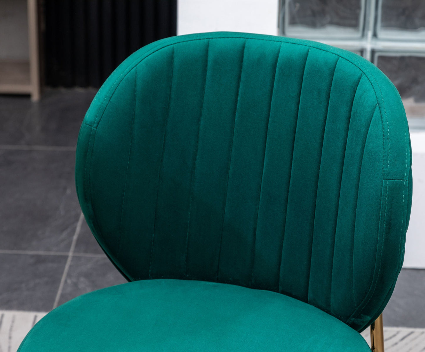 Amoa Contemporary 5-Piece Dining Set, White Round Dining Table with 4 Chairs