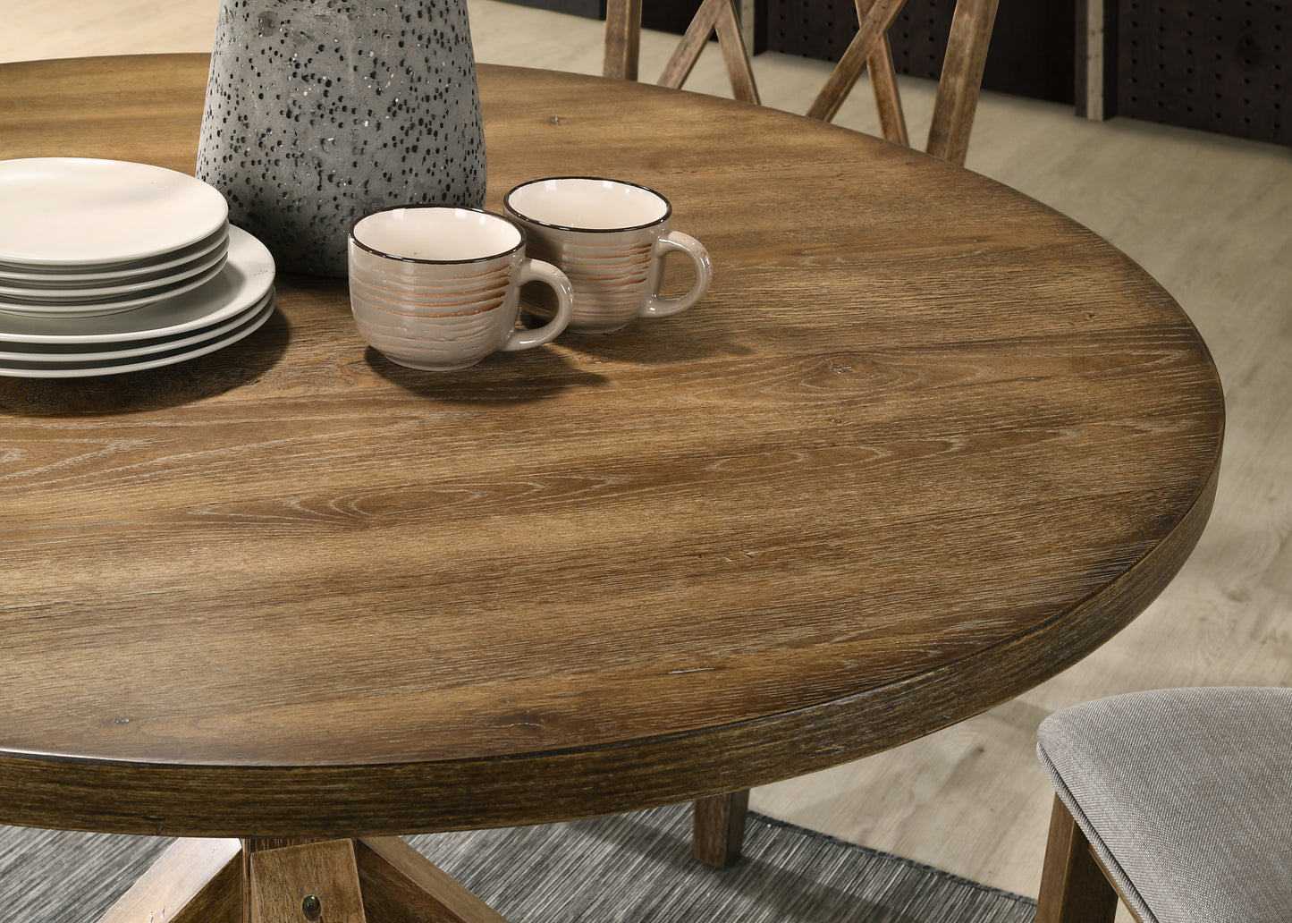 Windvale Cross-Buck Base Dining Table